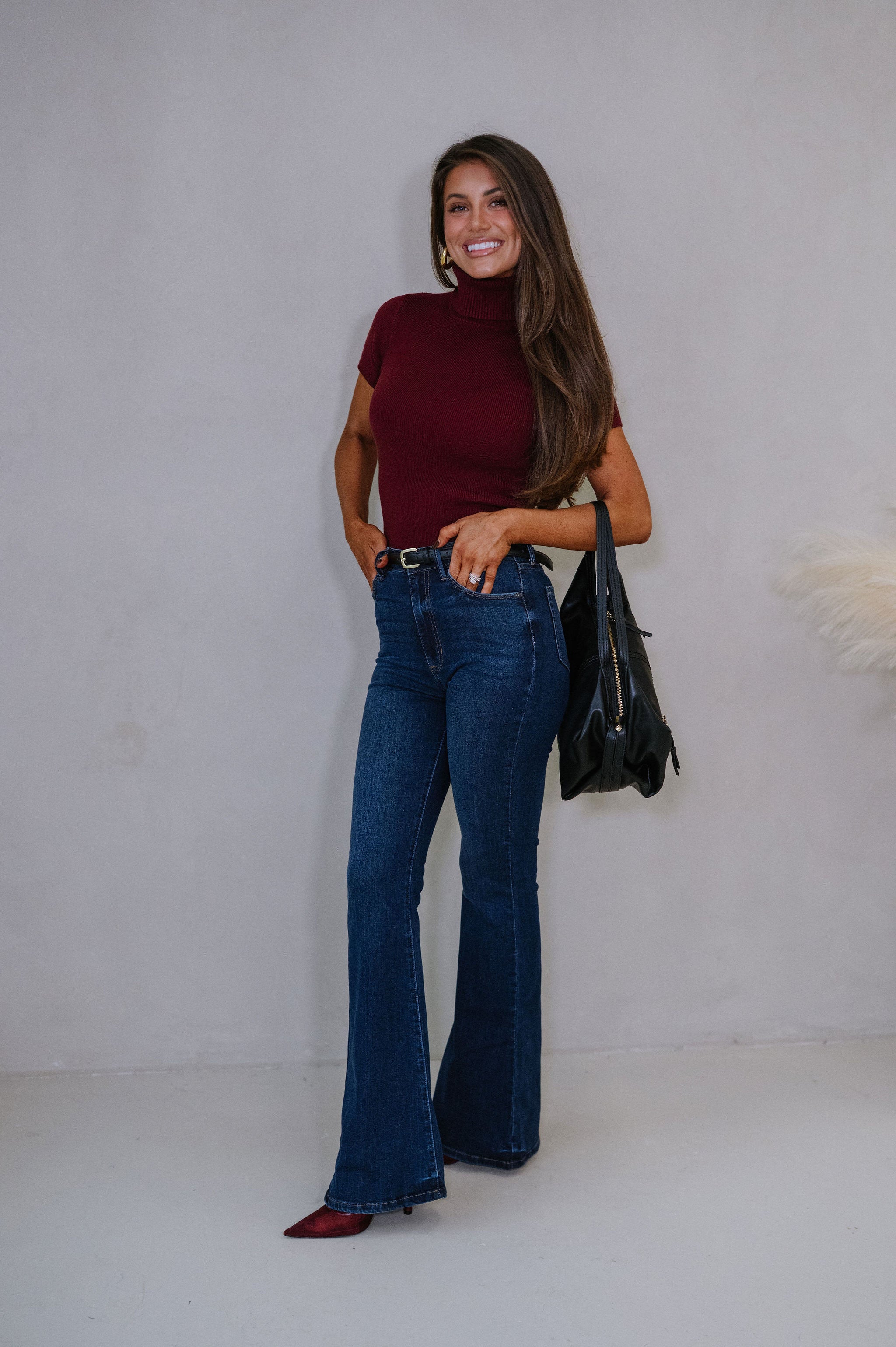 Monica Sweater-Burgundy