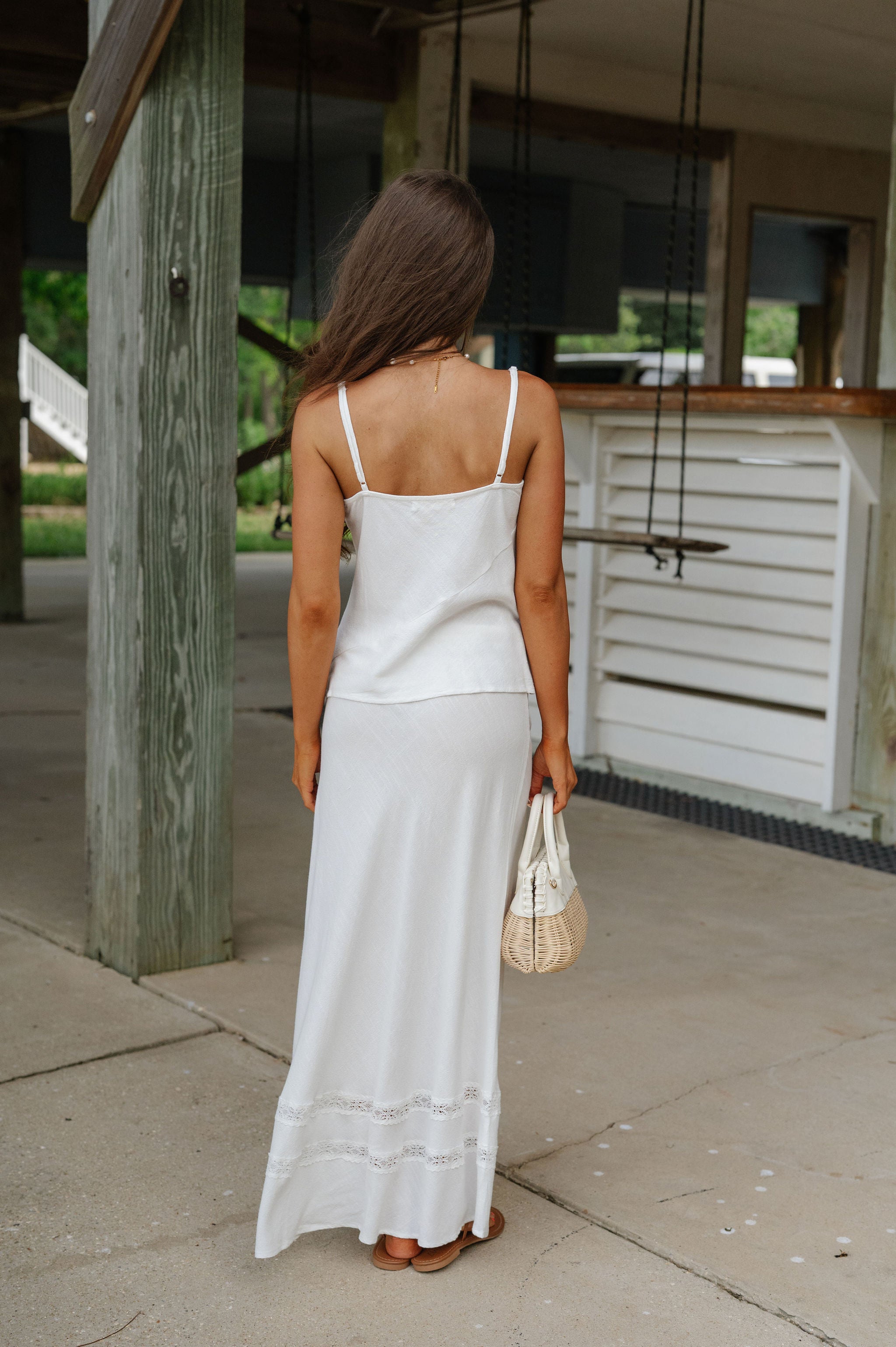 Libby Lace Skirt Set-Off White