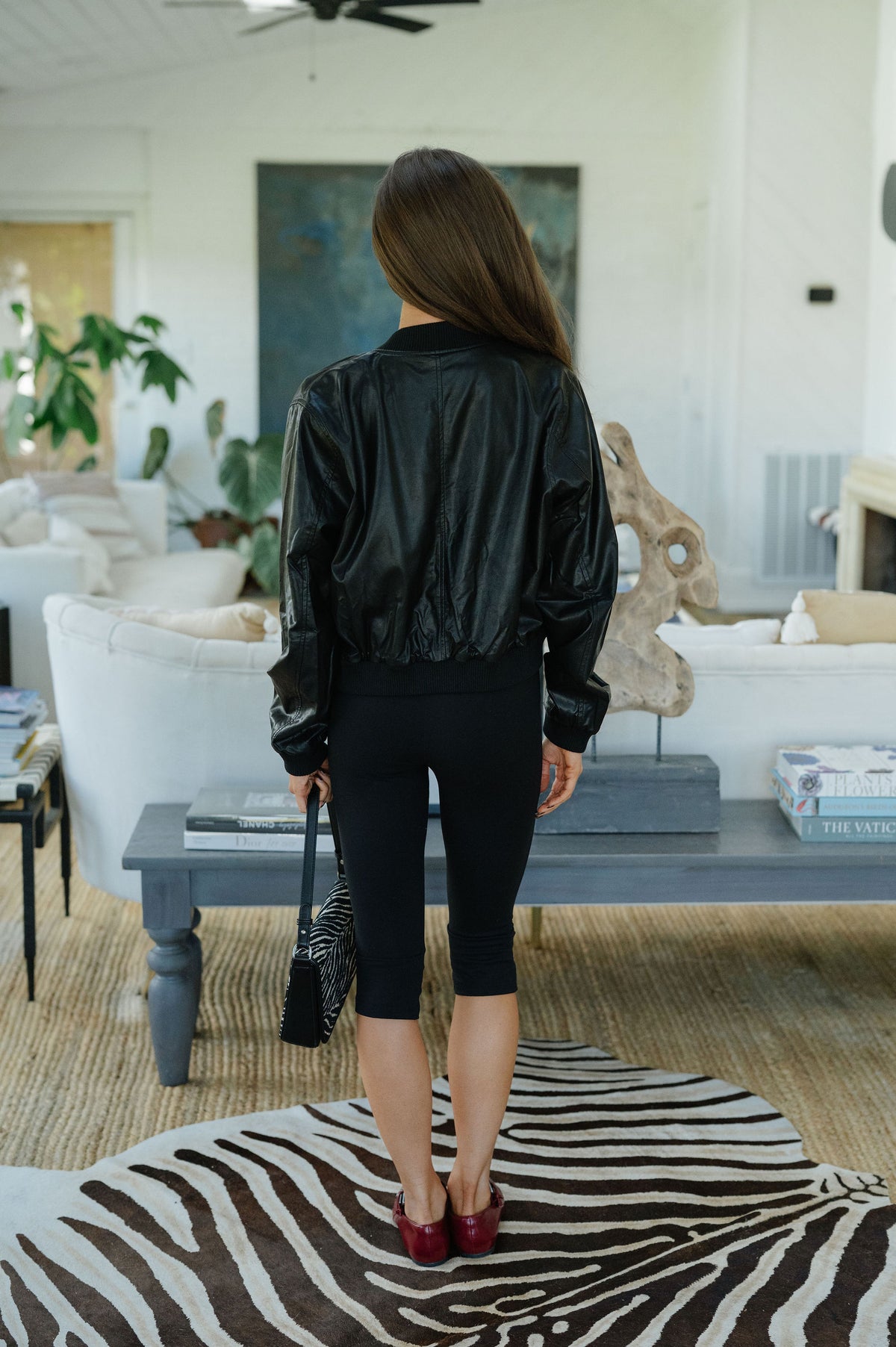 Lola Leather Jacket- Black