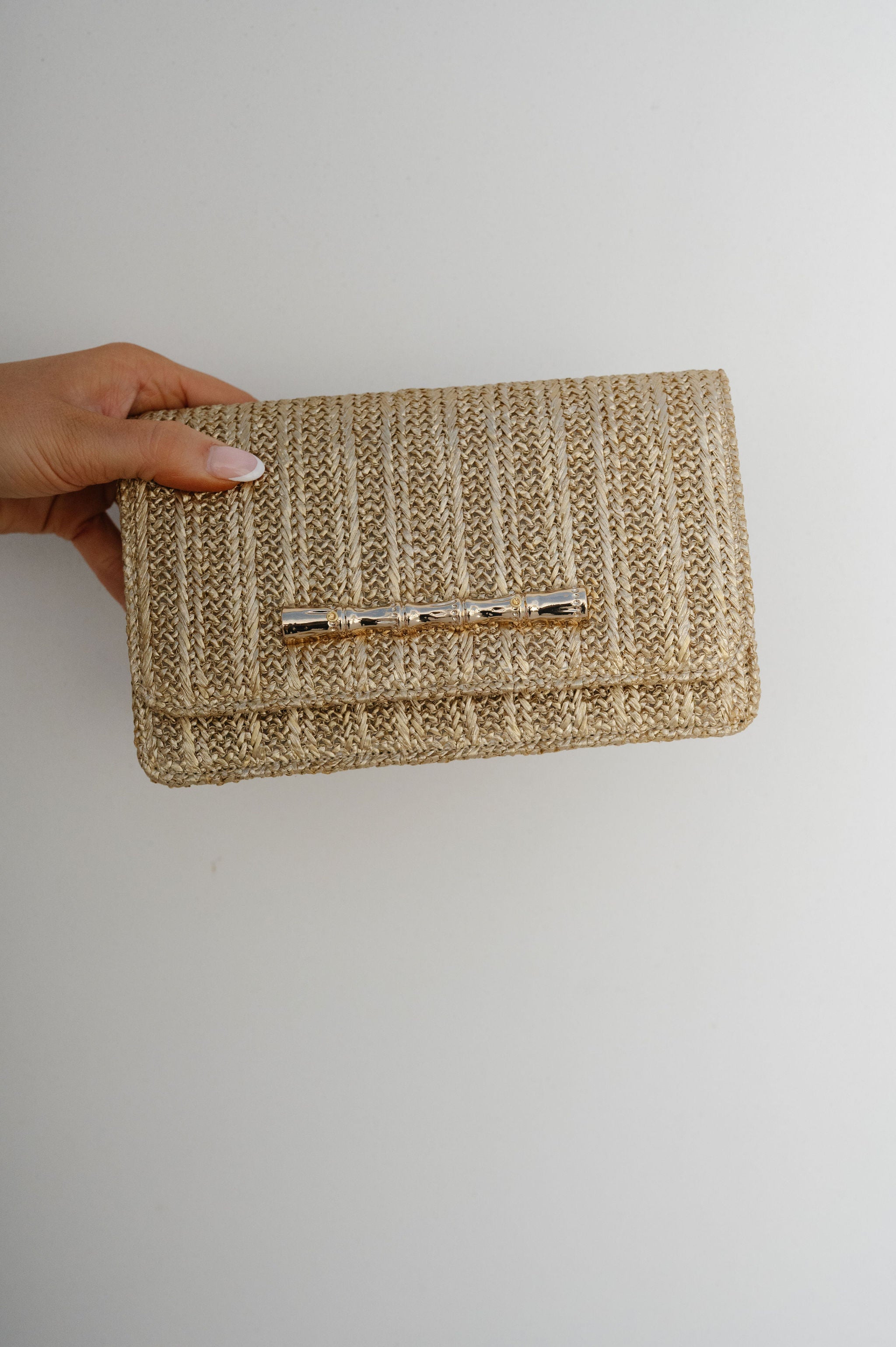 Ruby Bamboo Clutch