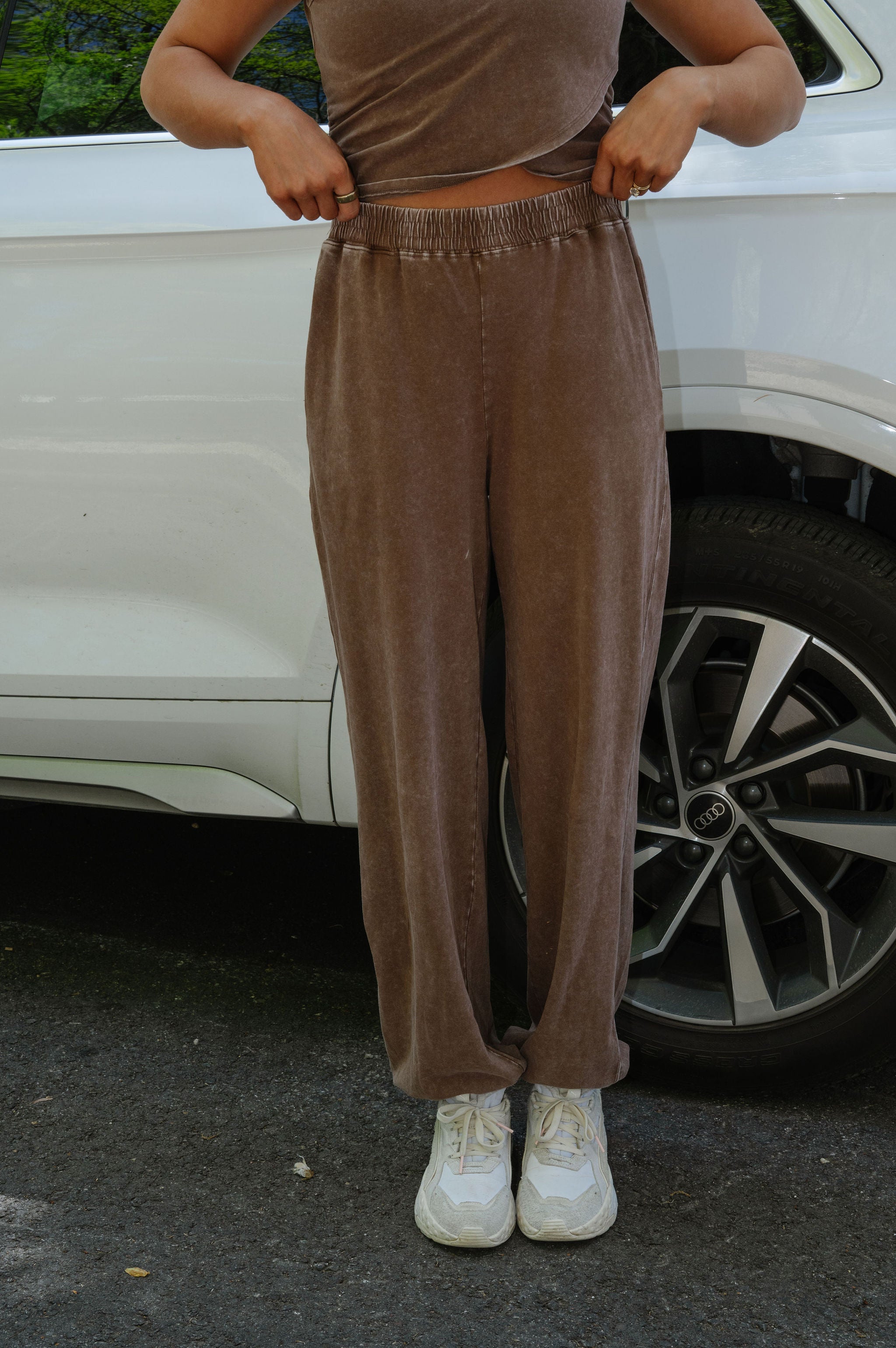 Monica Pants Set-Chocolate