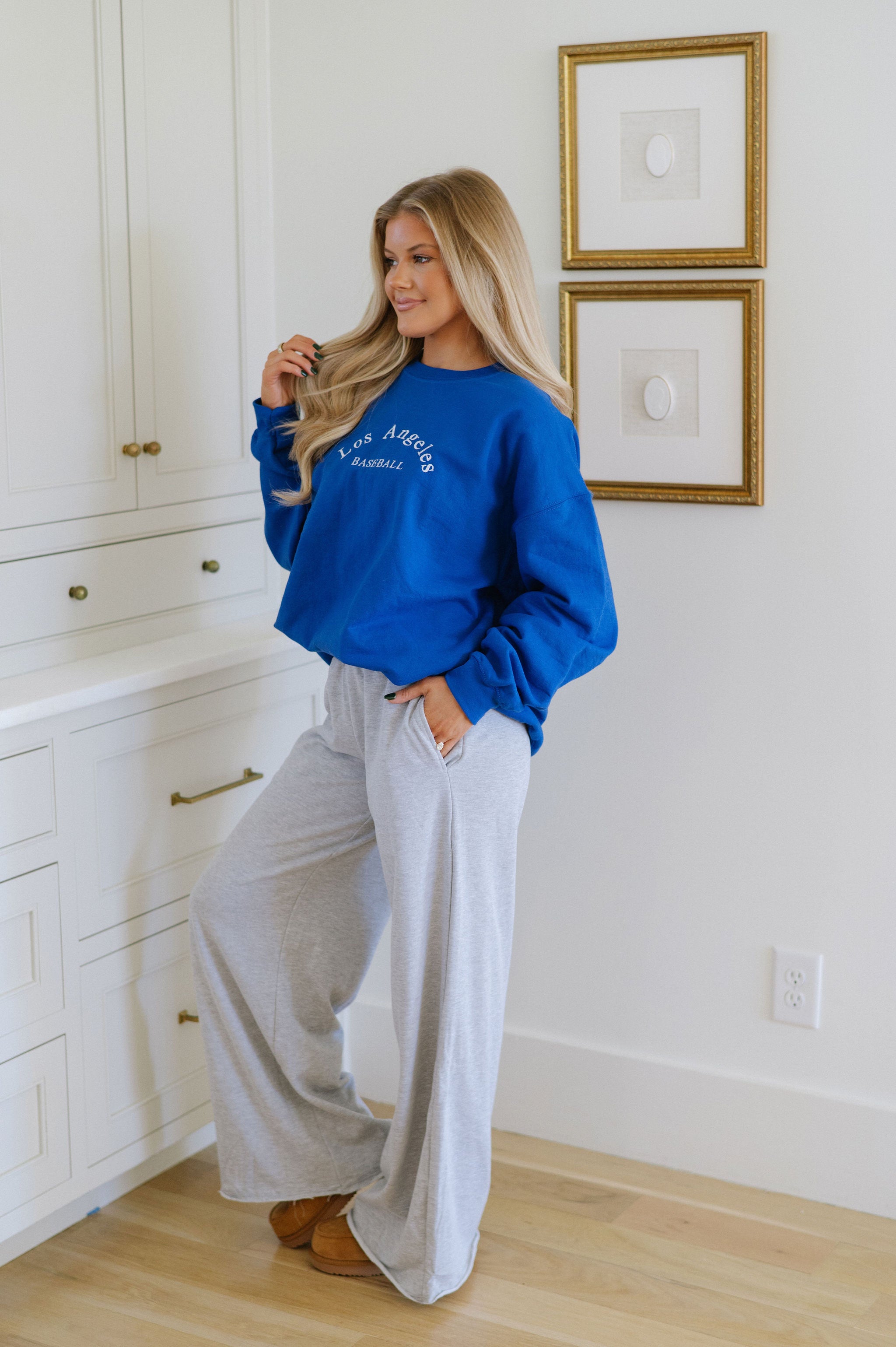 Los Angeles Sports Crewneck-Blue