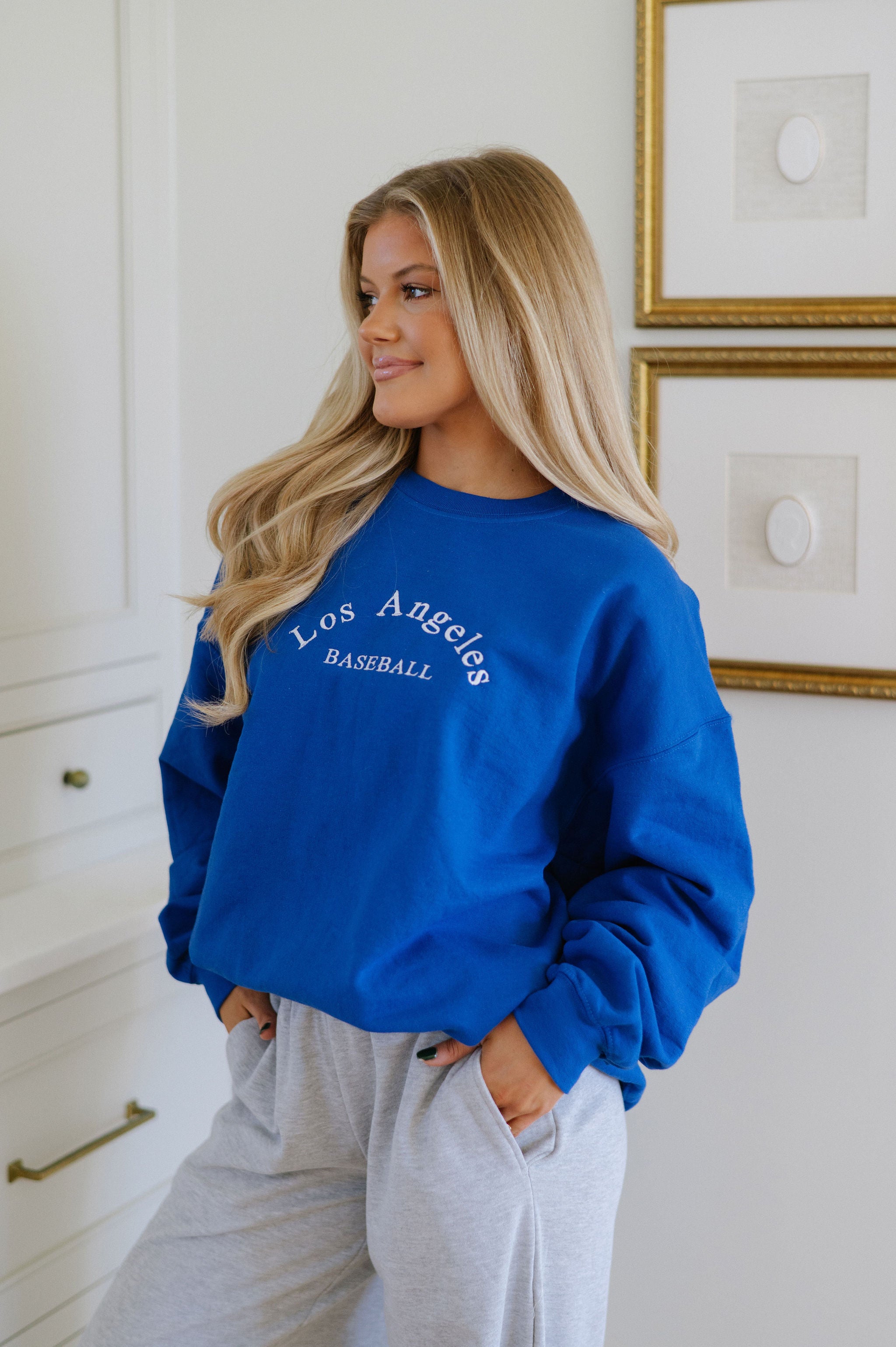 Los Angeles Sports Crewneck-Blue