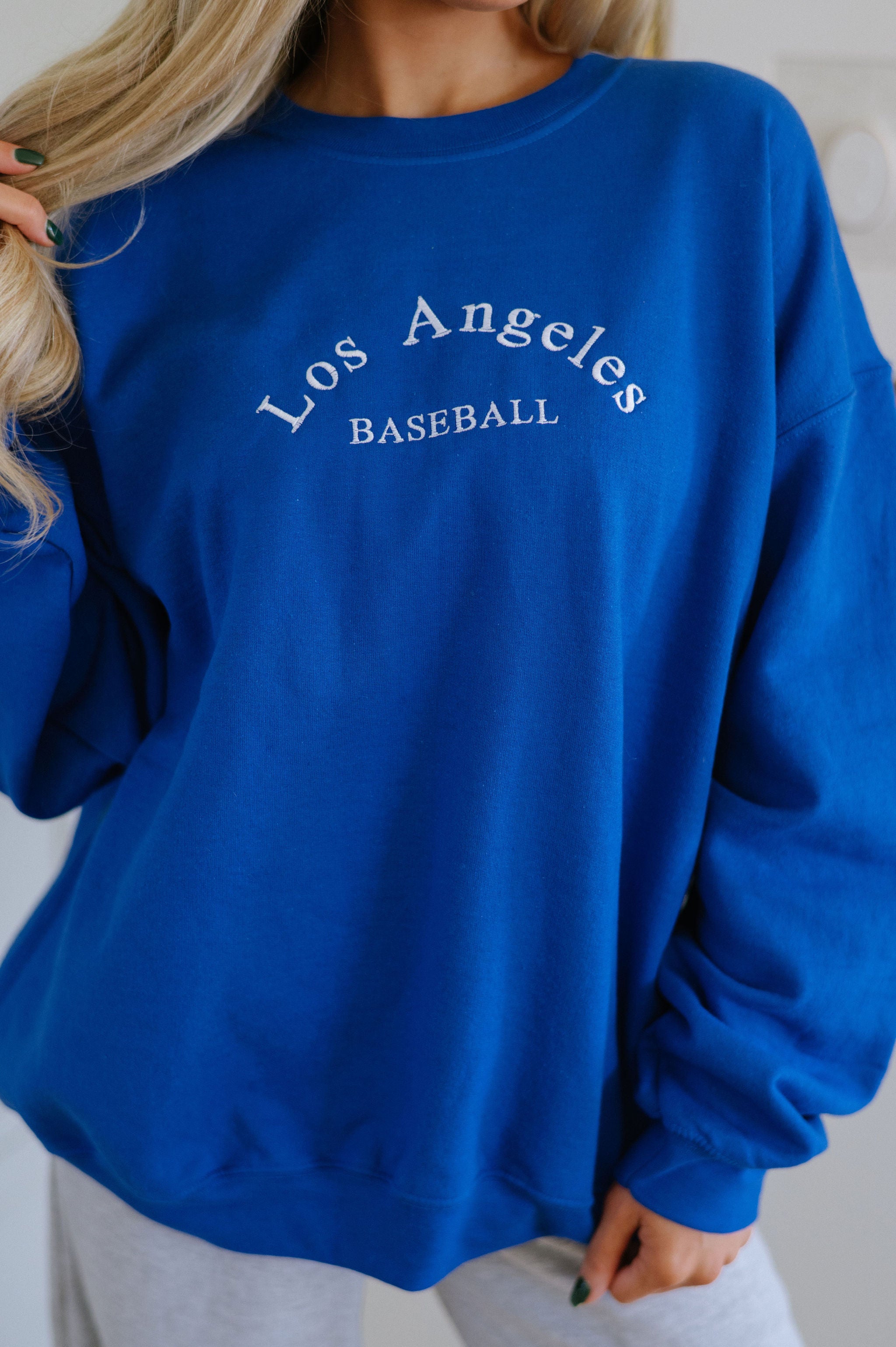 Los Angeles Sports Crewneck-Blue