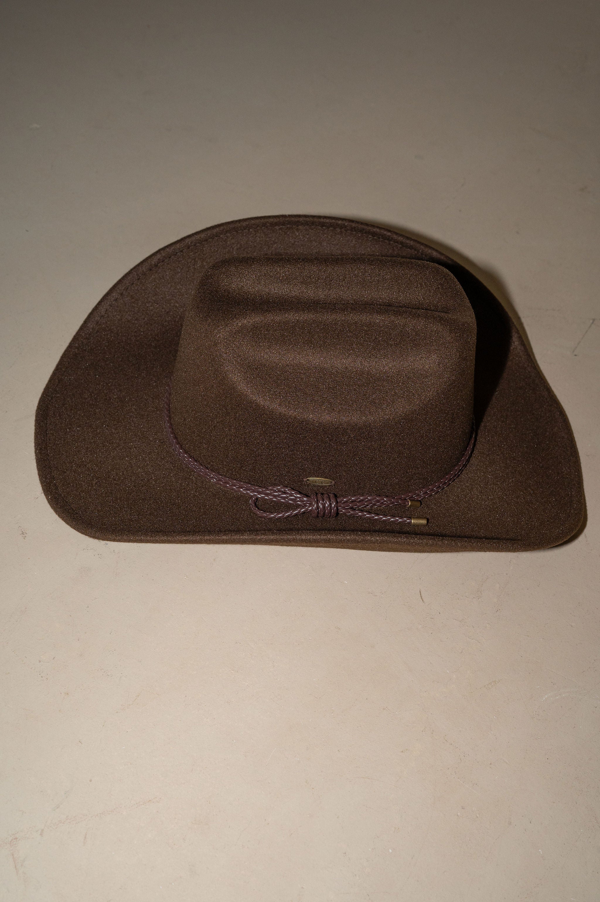 Leather Trim Band Cowboy Hat