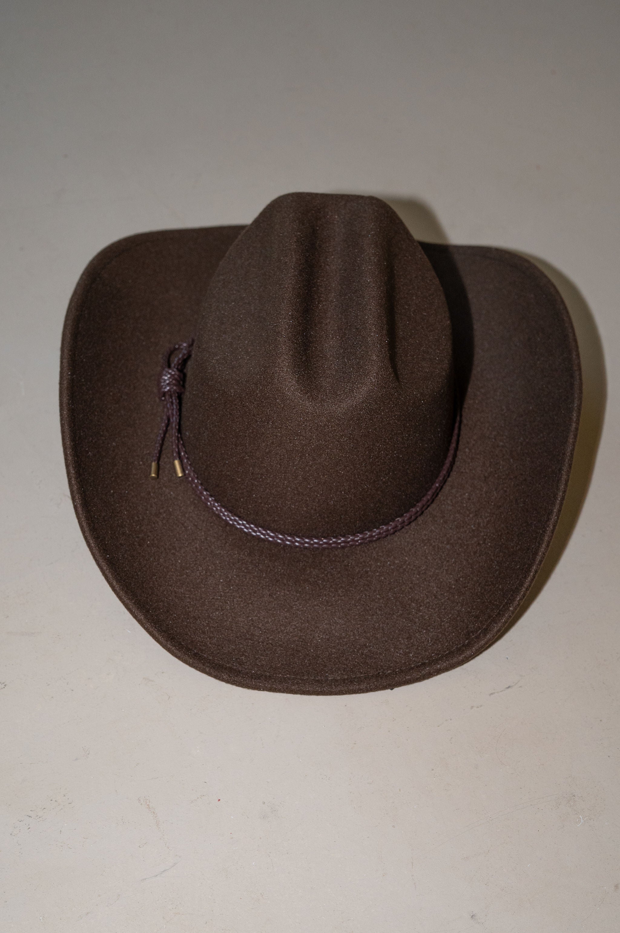 Leather Trim Band Cowboy Hat