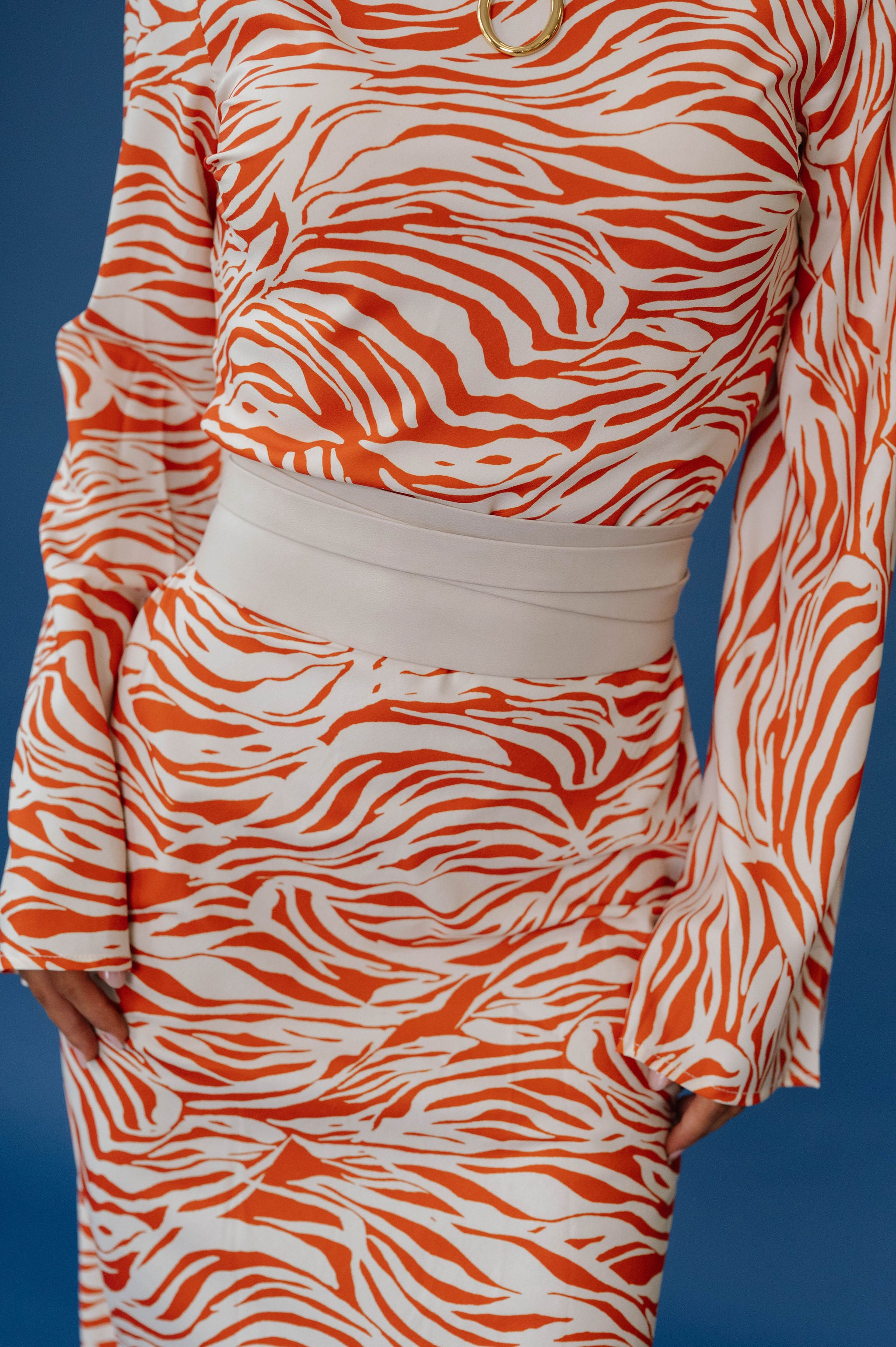 Obi Wrap Belt-Beige