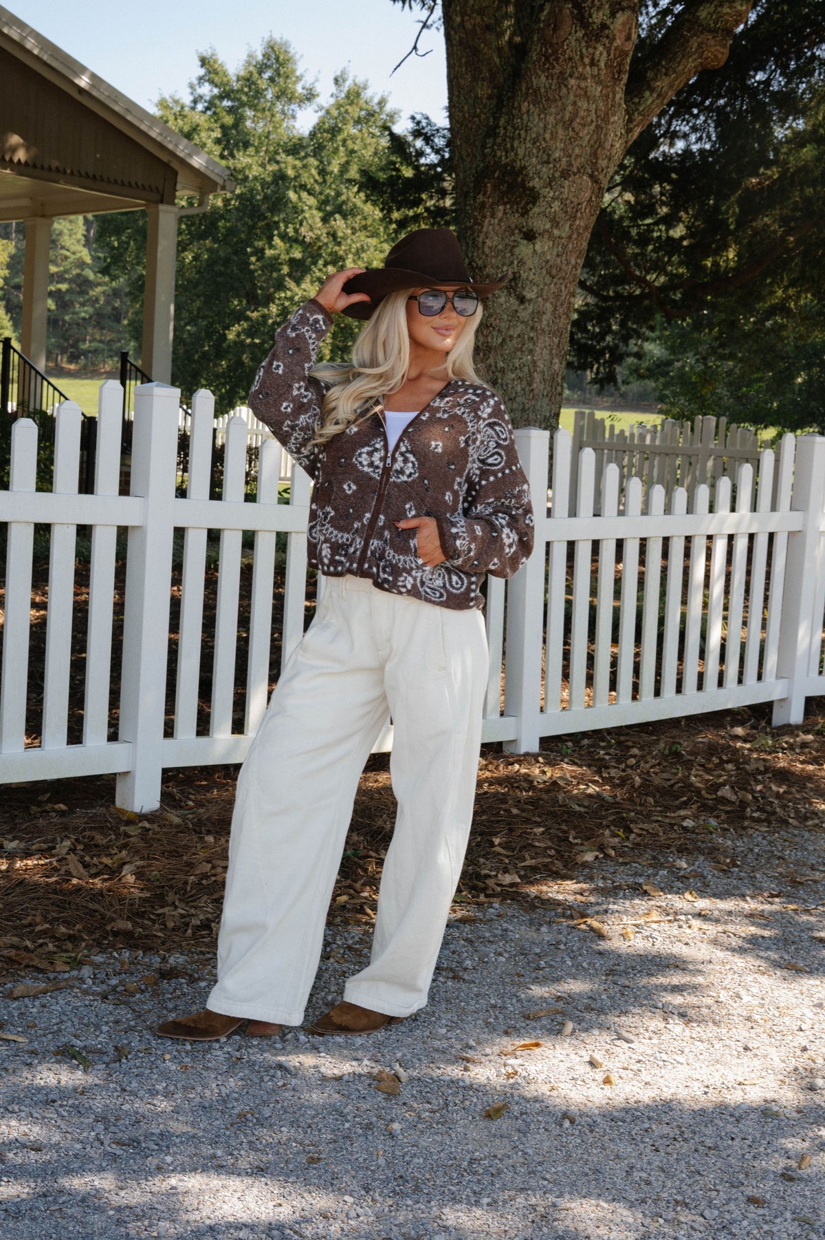 Tenny Knit Cardigan-Brown