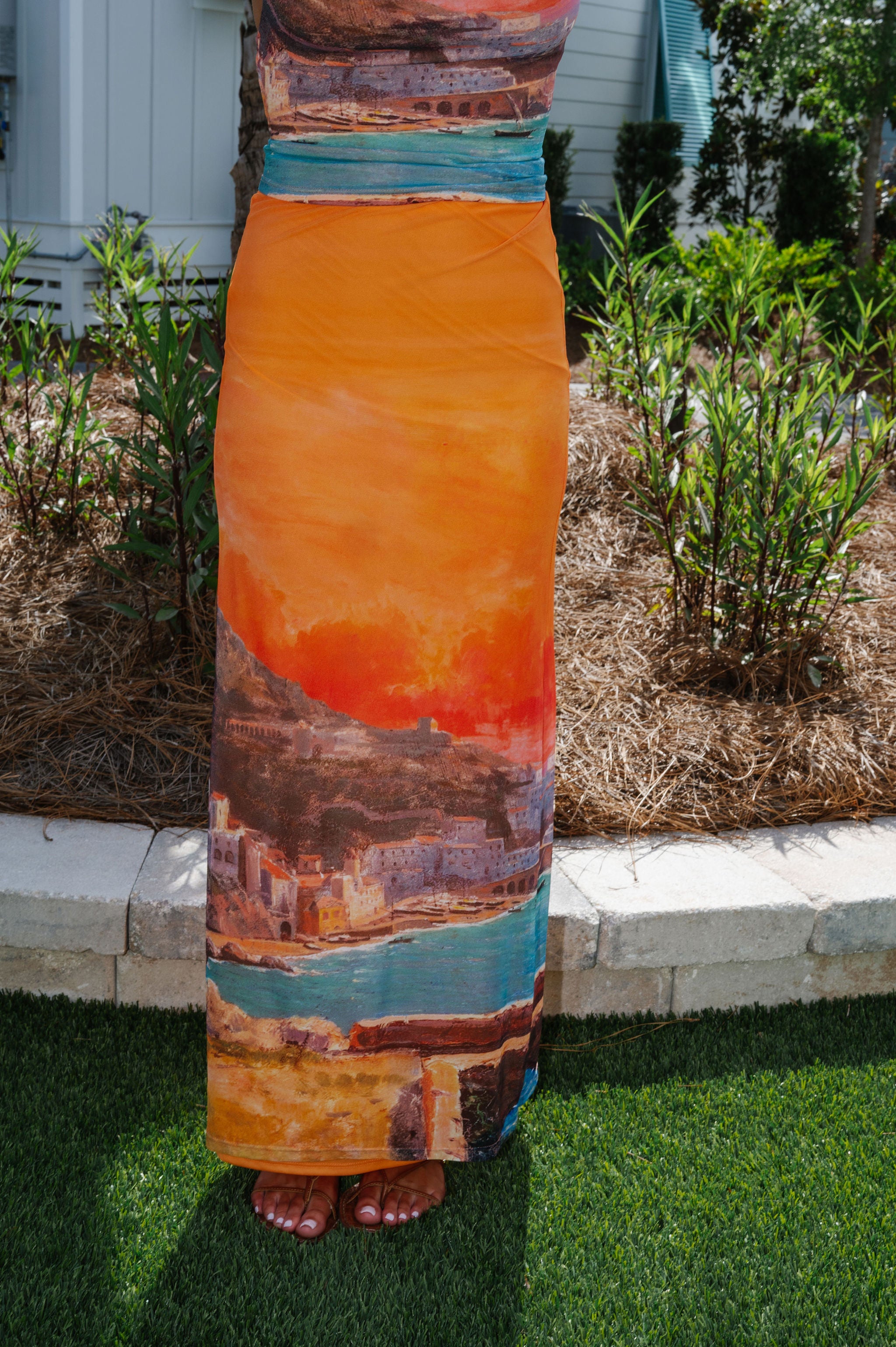 Riveria Skirt Set-Sunset