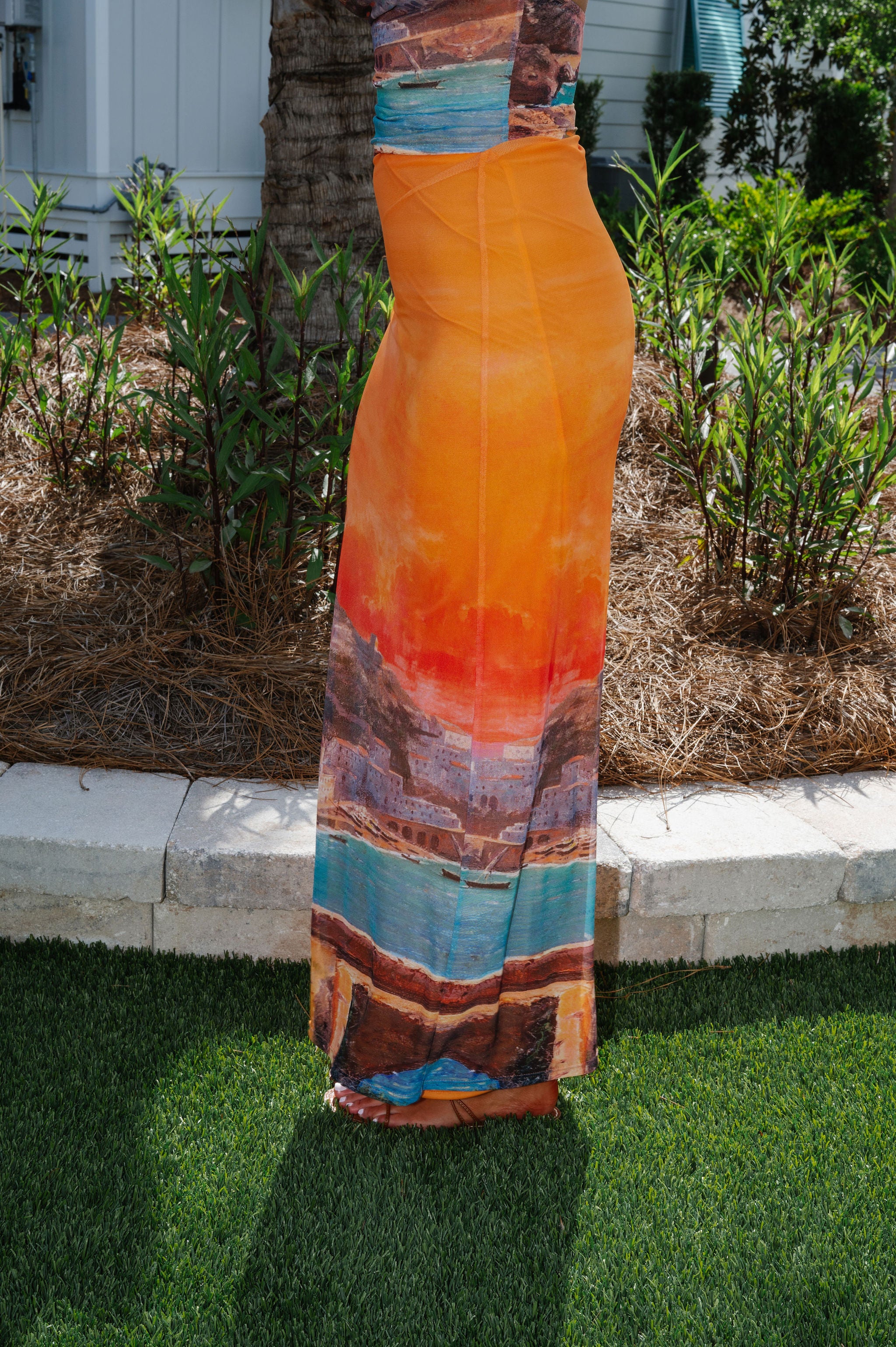 Riveria Skirt Set-Sunset