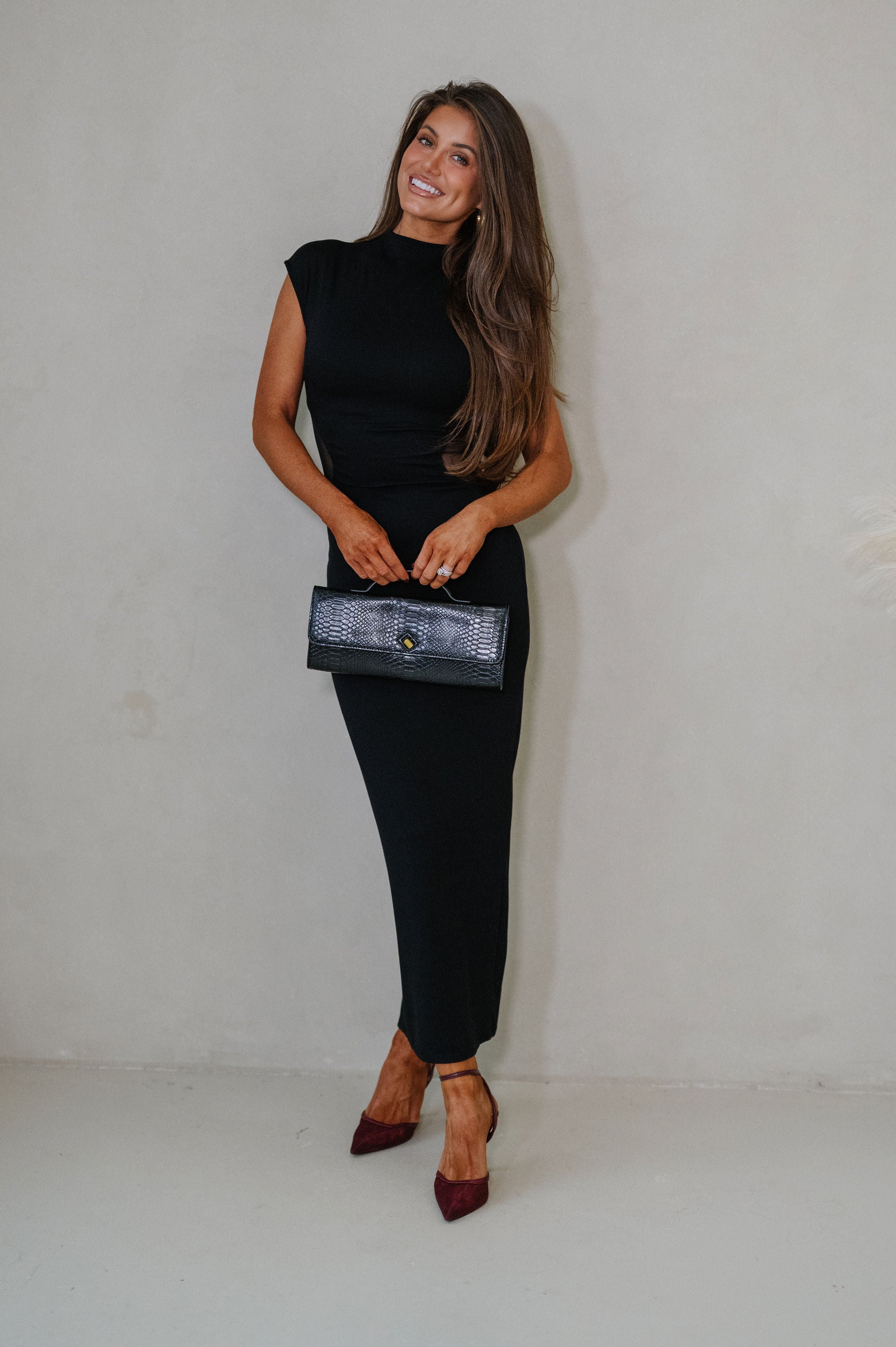 Lainey Maxi Dress-Black