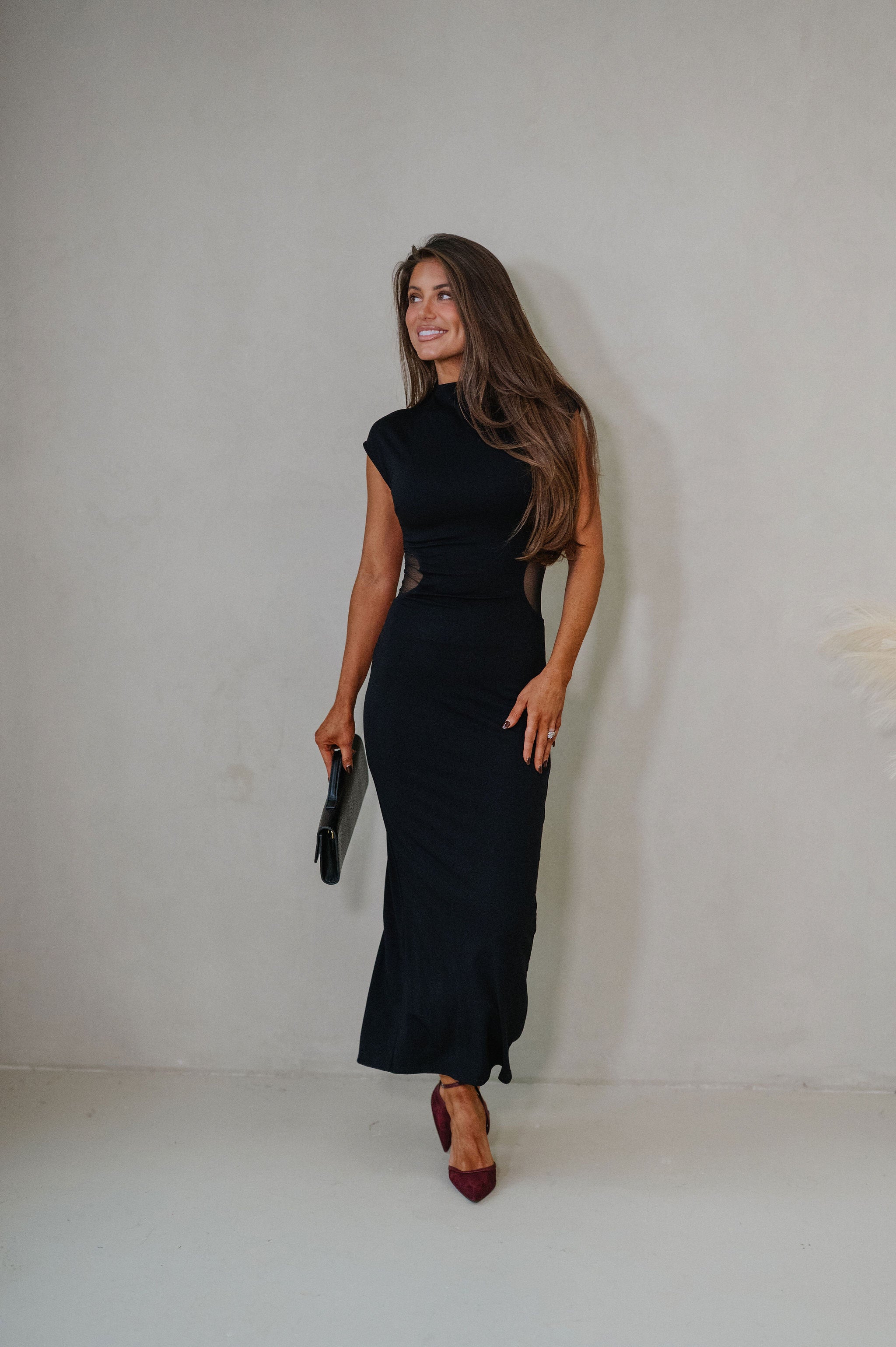 Lainey Maxi Dress-Black