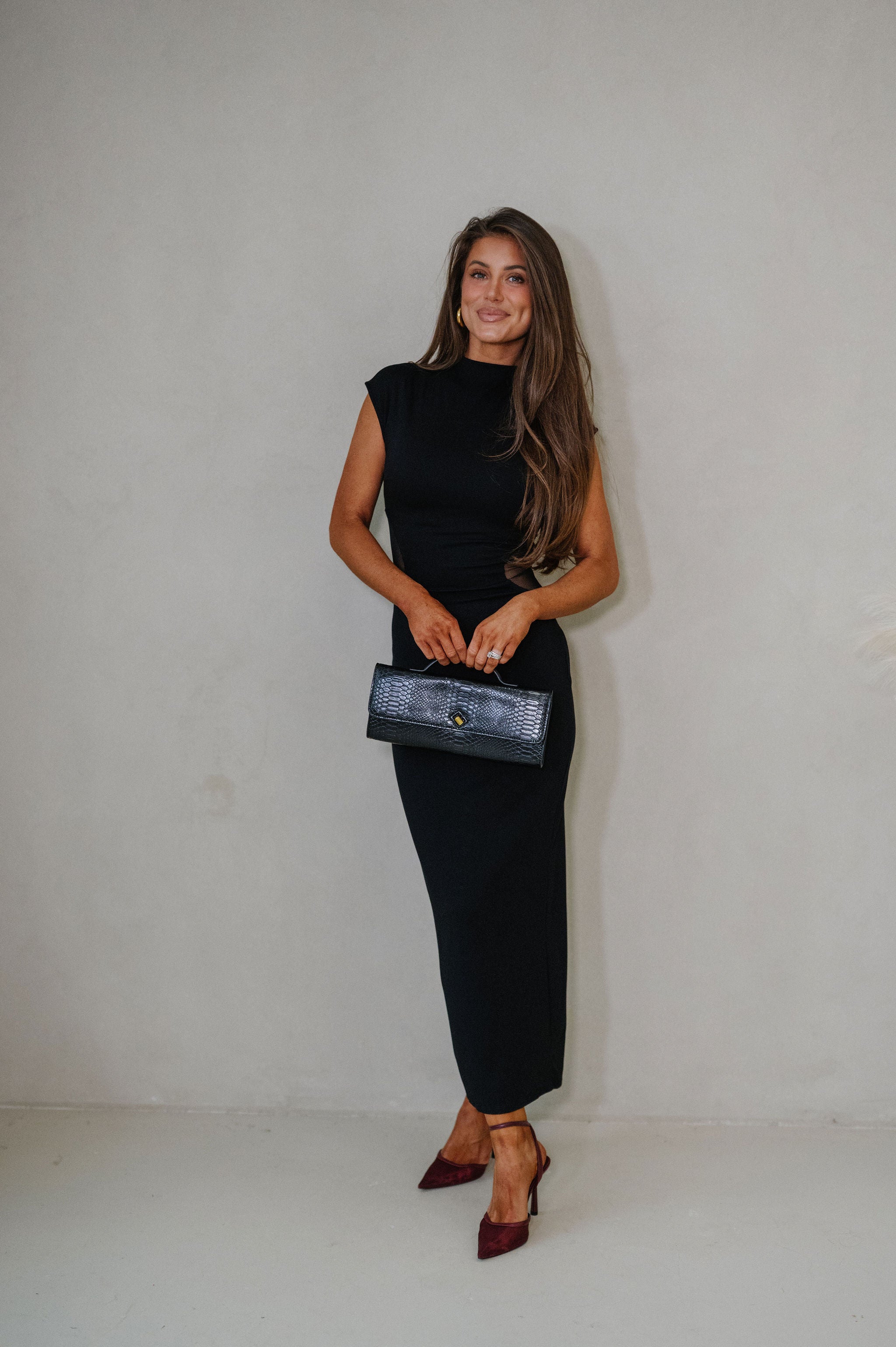 Lainey Maxi Dress-Black