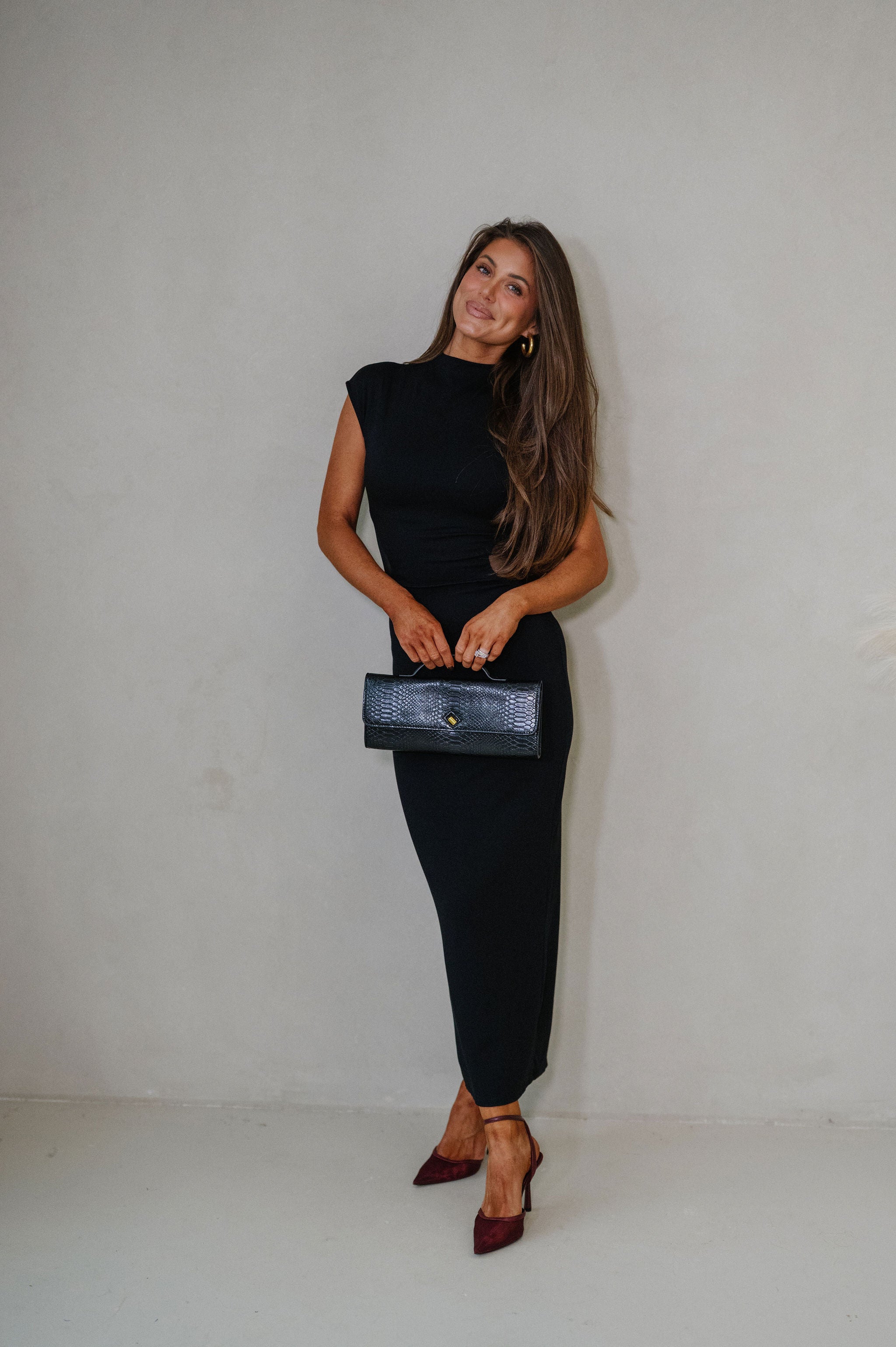 Lainey Maxi Dress-Black