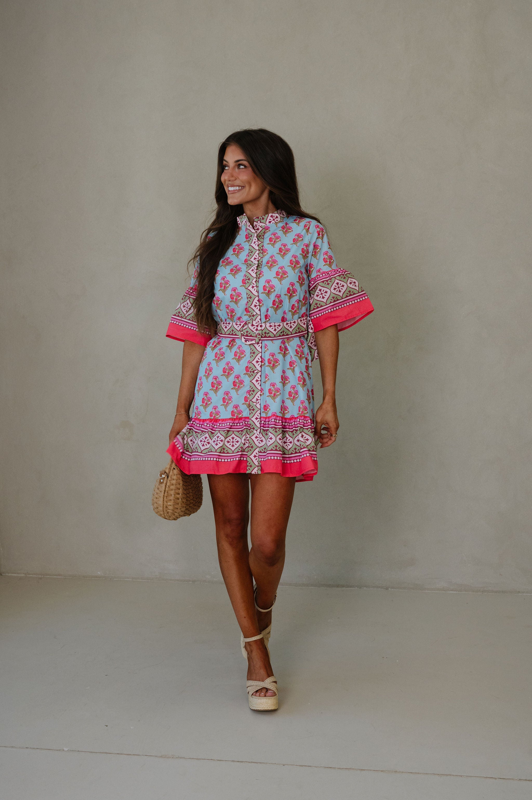 Addie Mini Dress-Multi