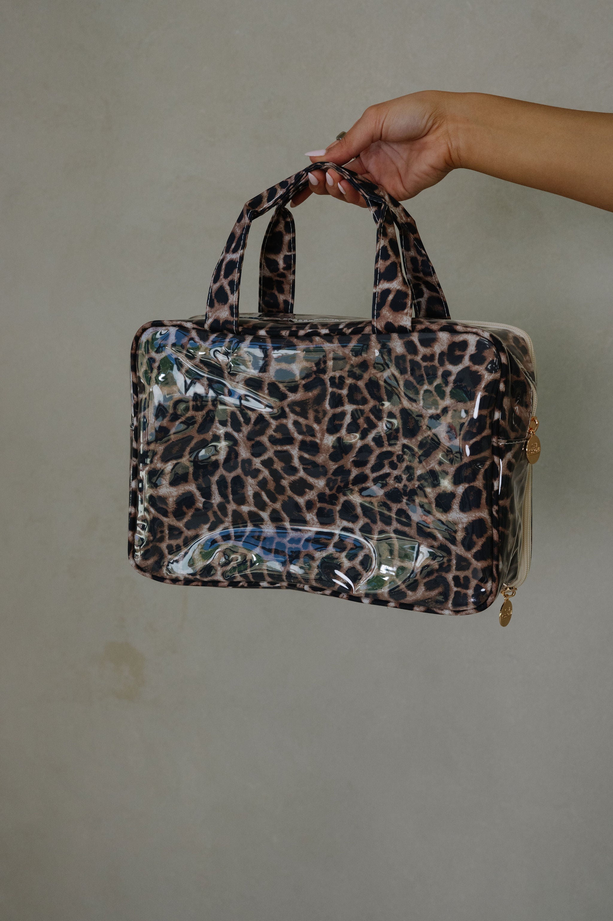 Clear Coat Toiletry Case-Leopard Clear Coat Toiletry Case-Leopard