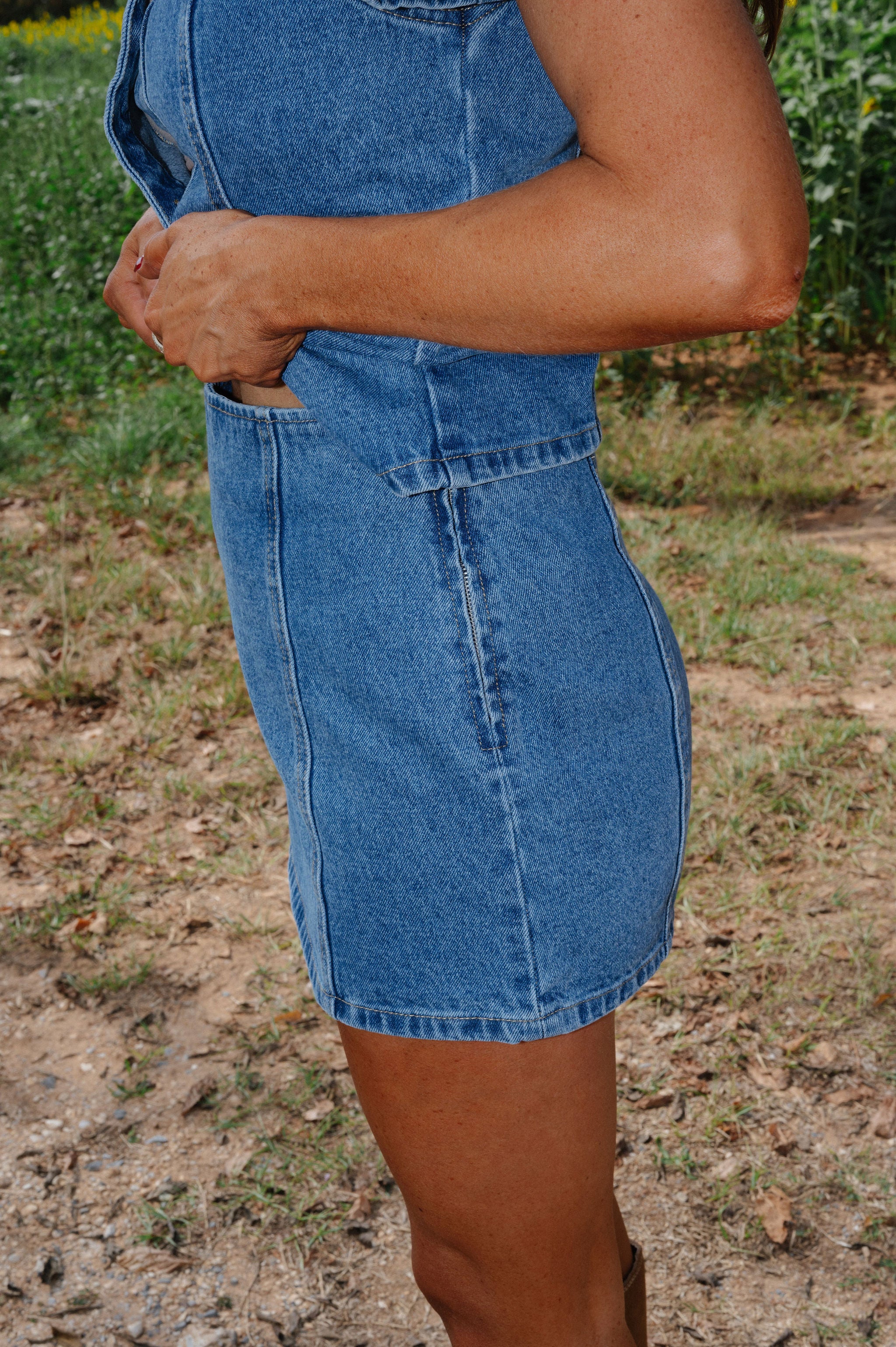 August Skirt Set-Denim