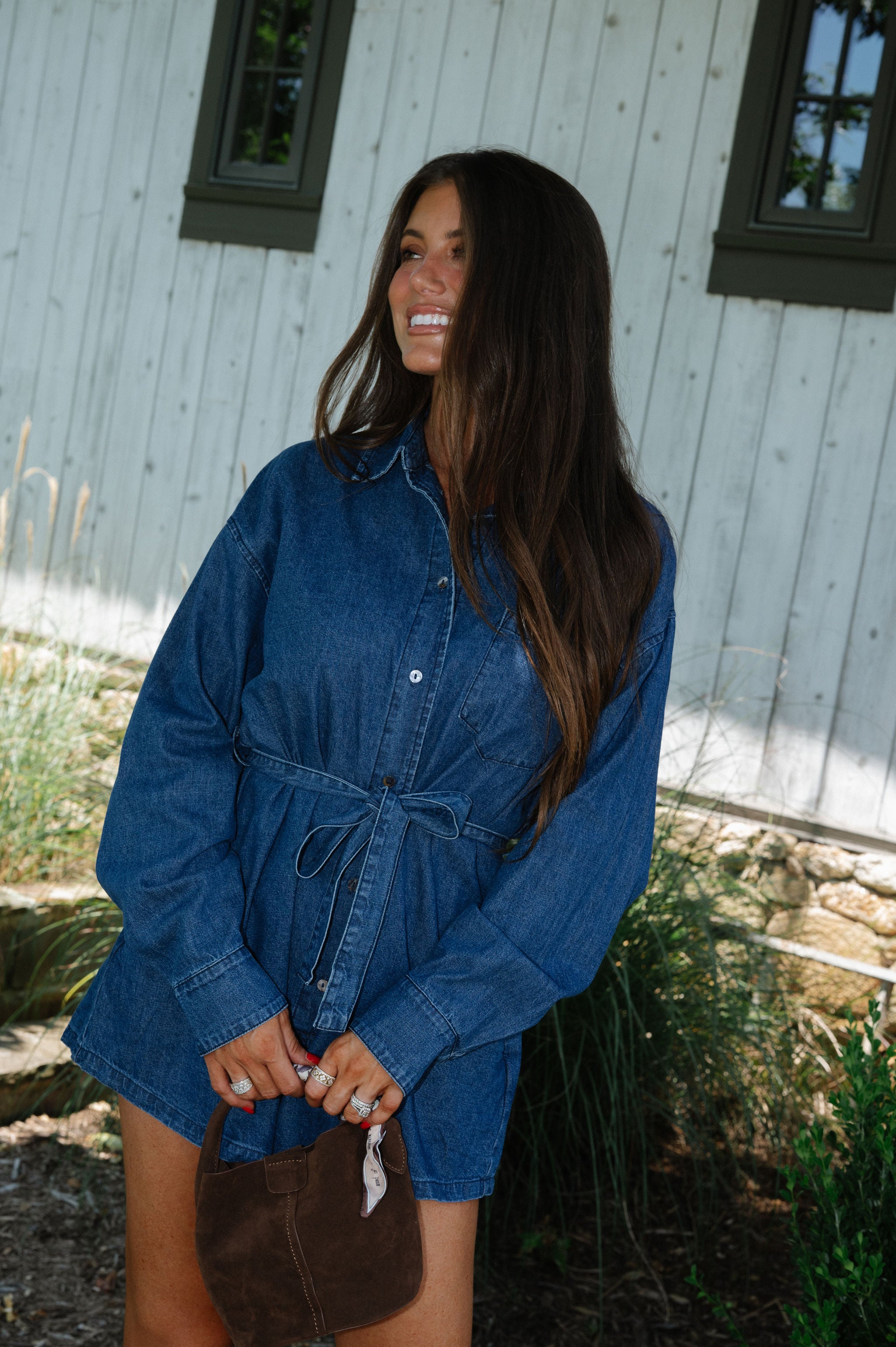 Carol Denim Romper