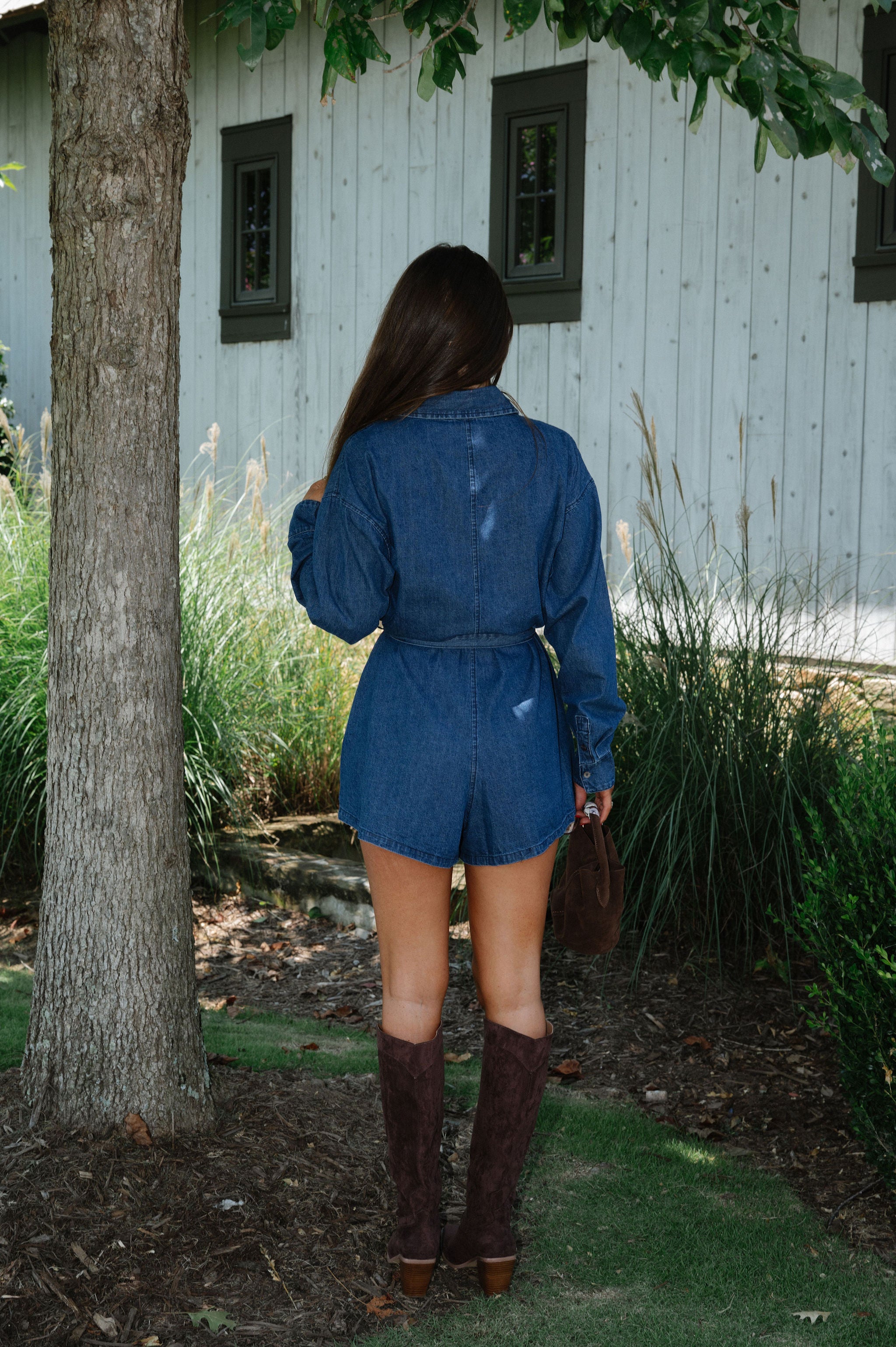 Carol Denim Romper