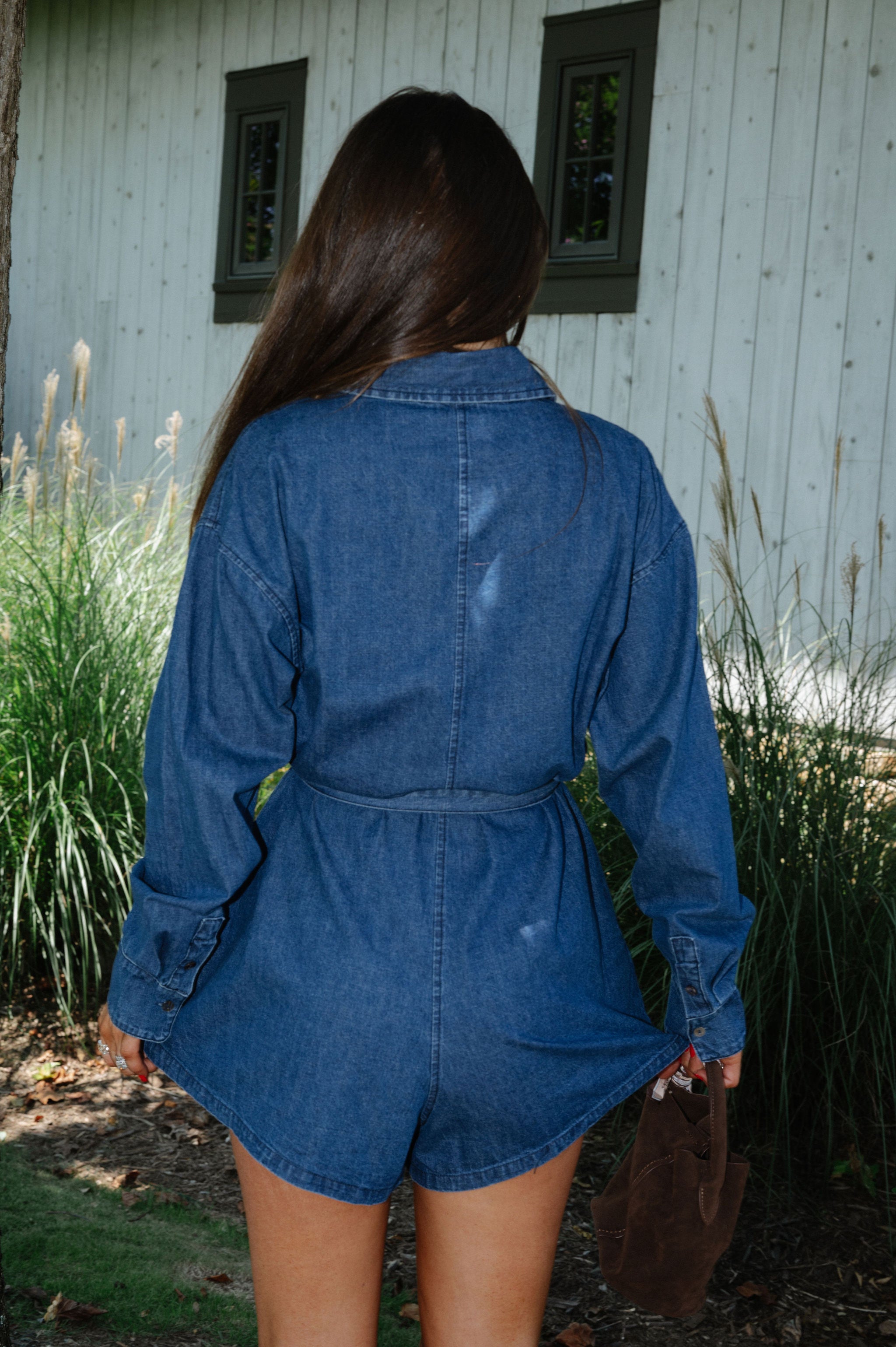 Carol Denim Romper
