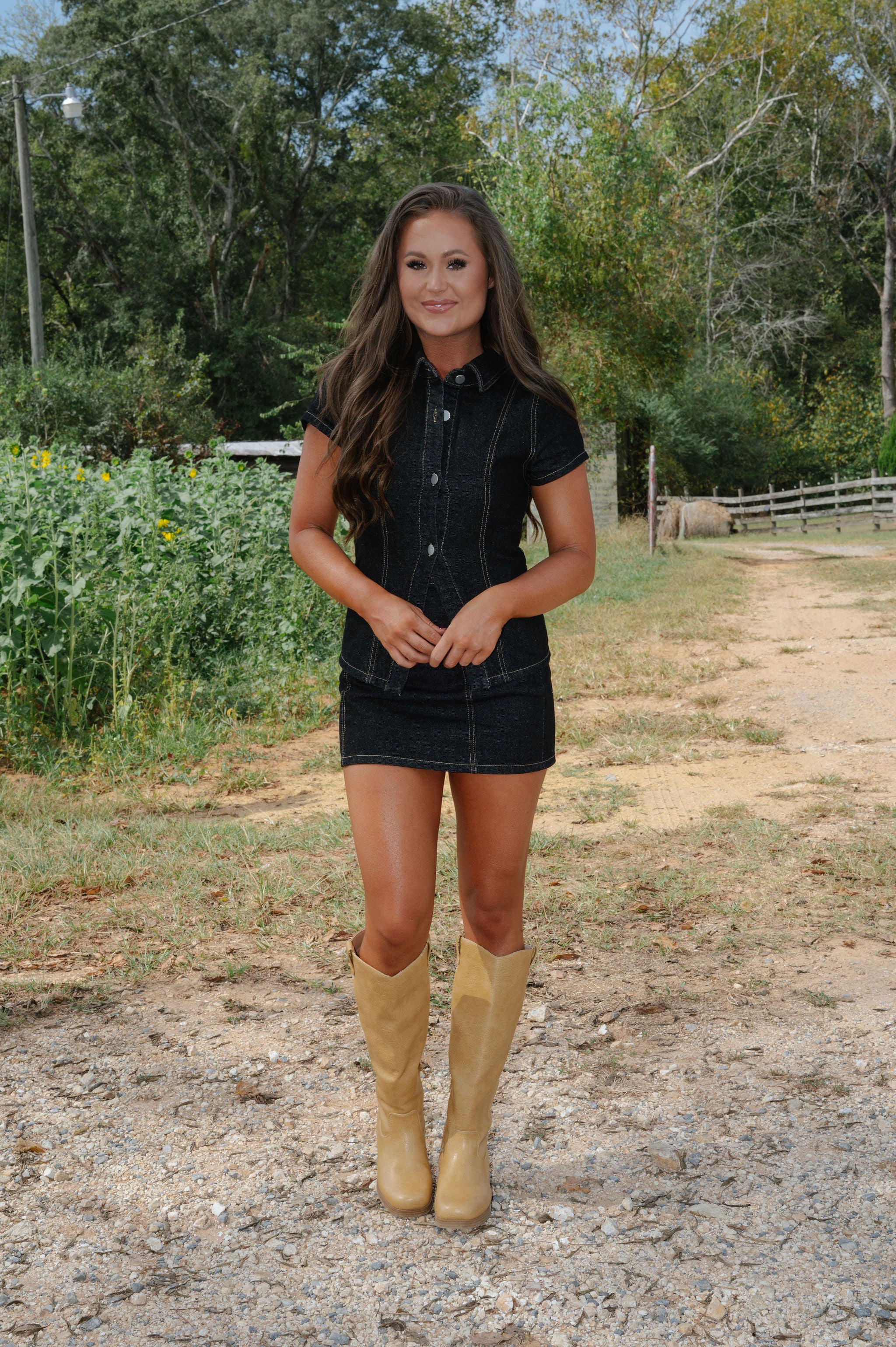 August Skirt Set-Black