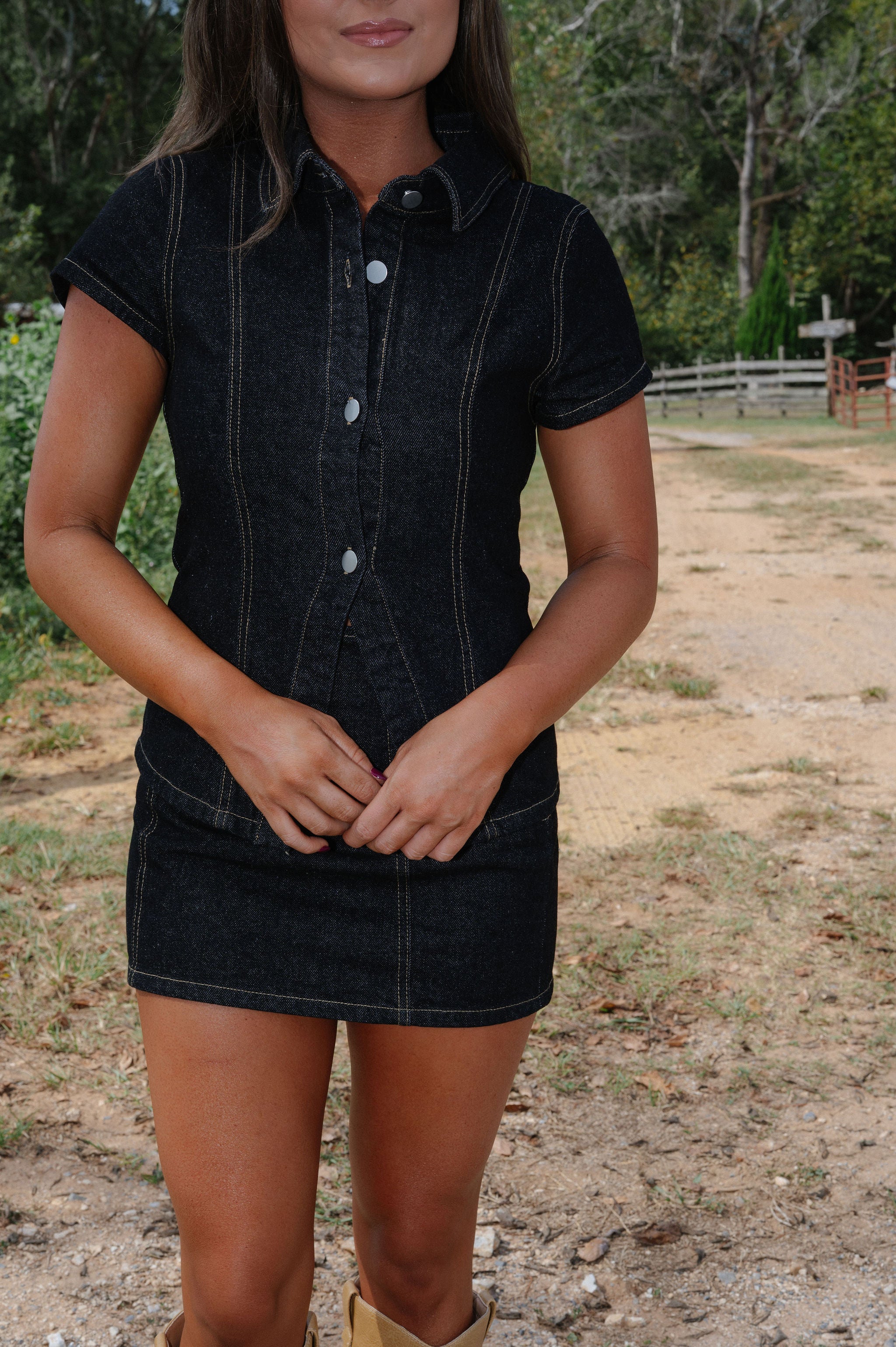 August Skirt Set-Black