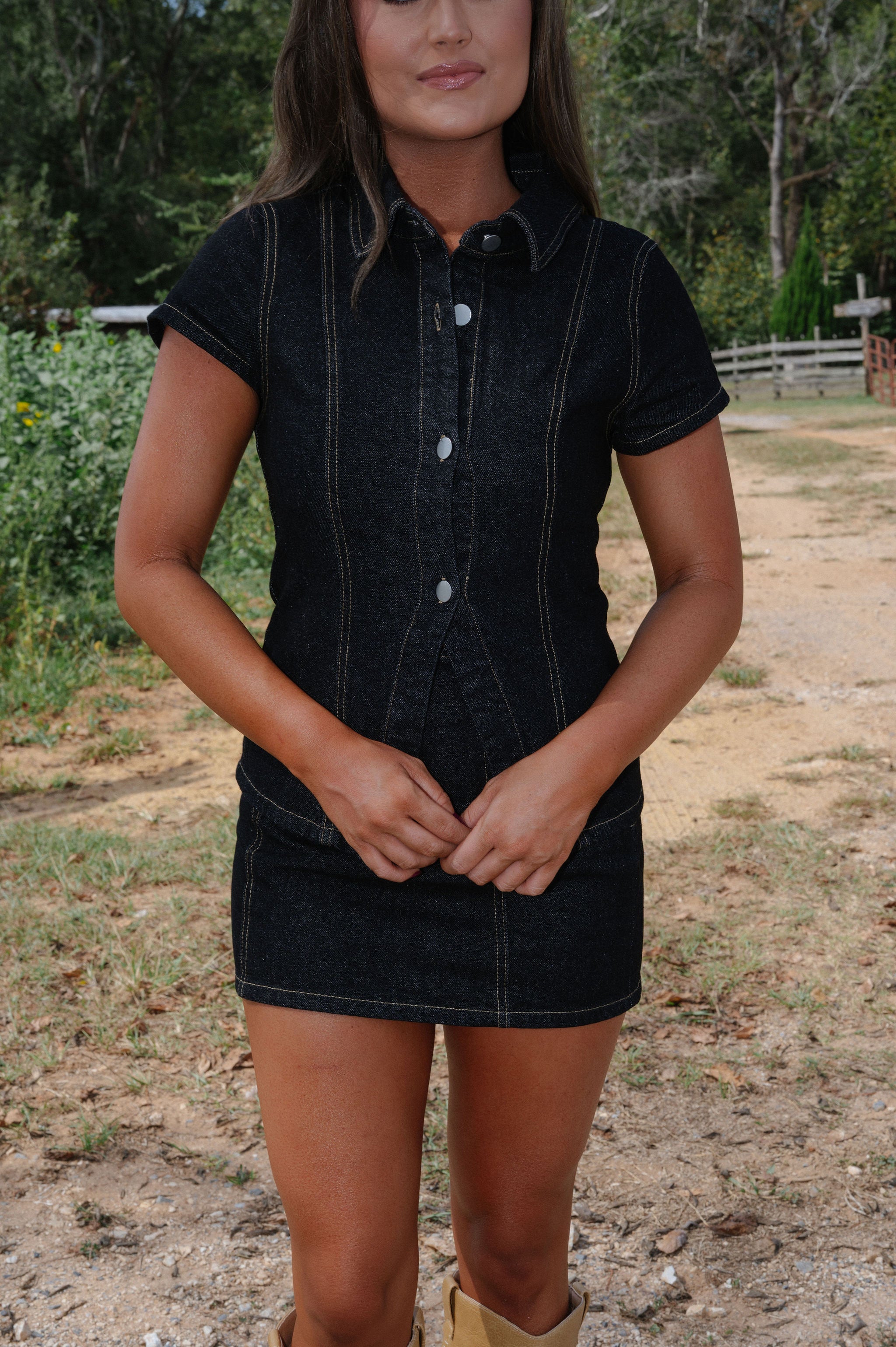 August Skirt Set-Black