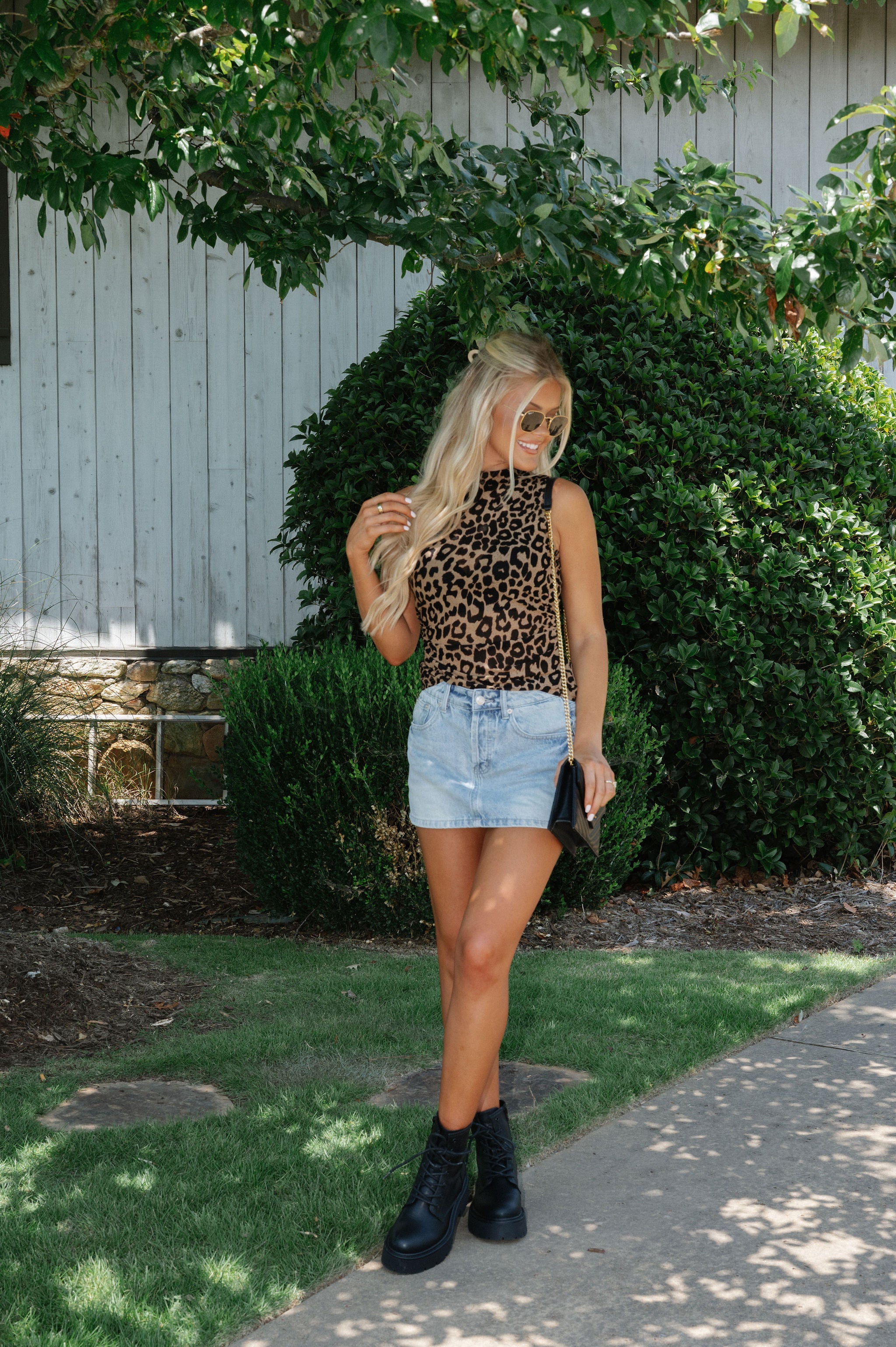 Carrie Top-Taupe/Black