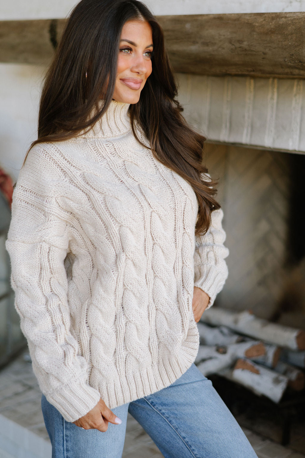 Bowden Chunky Sweater- Ecru