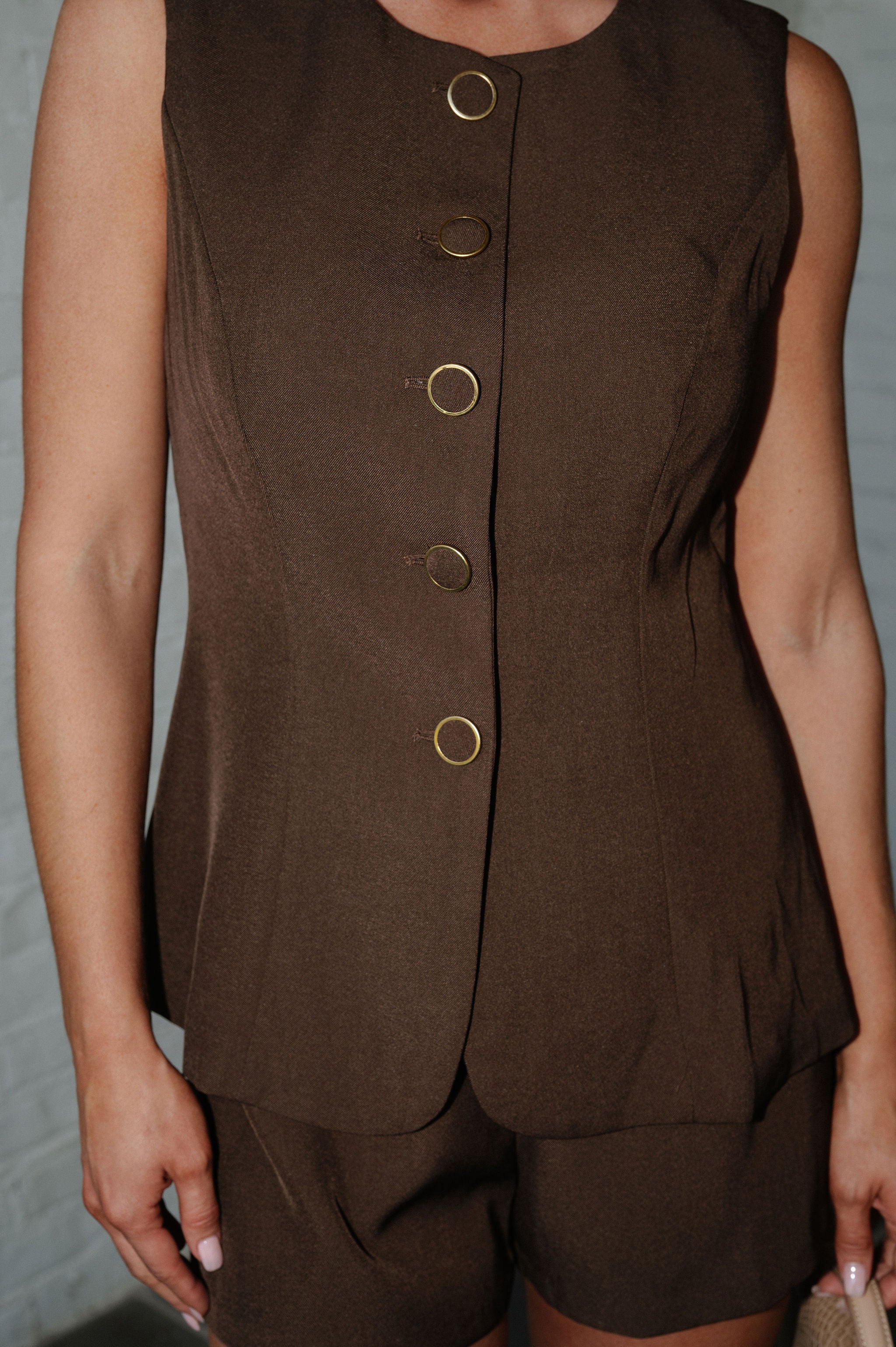 Oliver Shorts Set-Chocolate