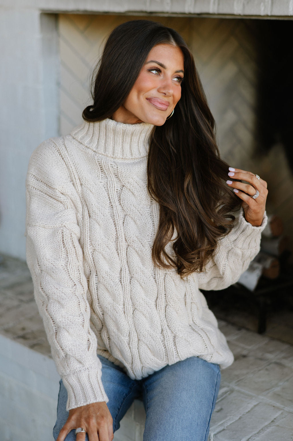 Bowden Chunky Sweater- Ecru