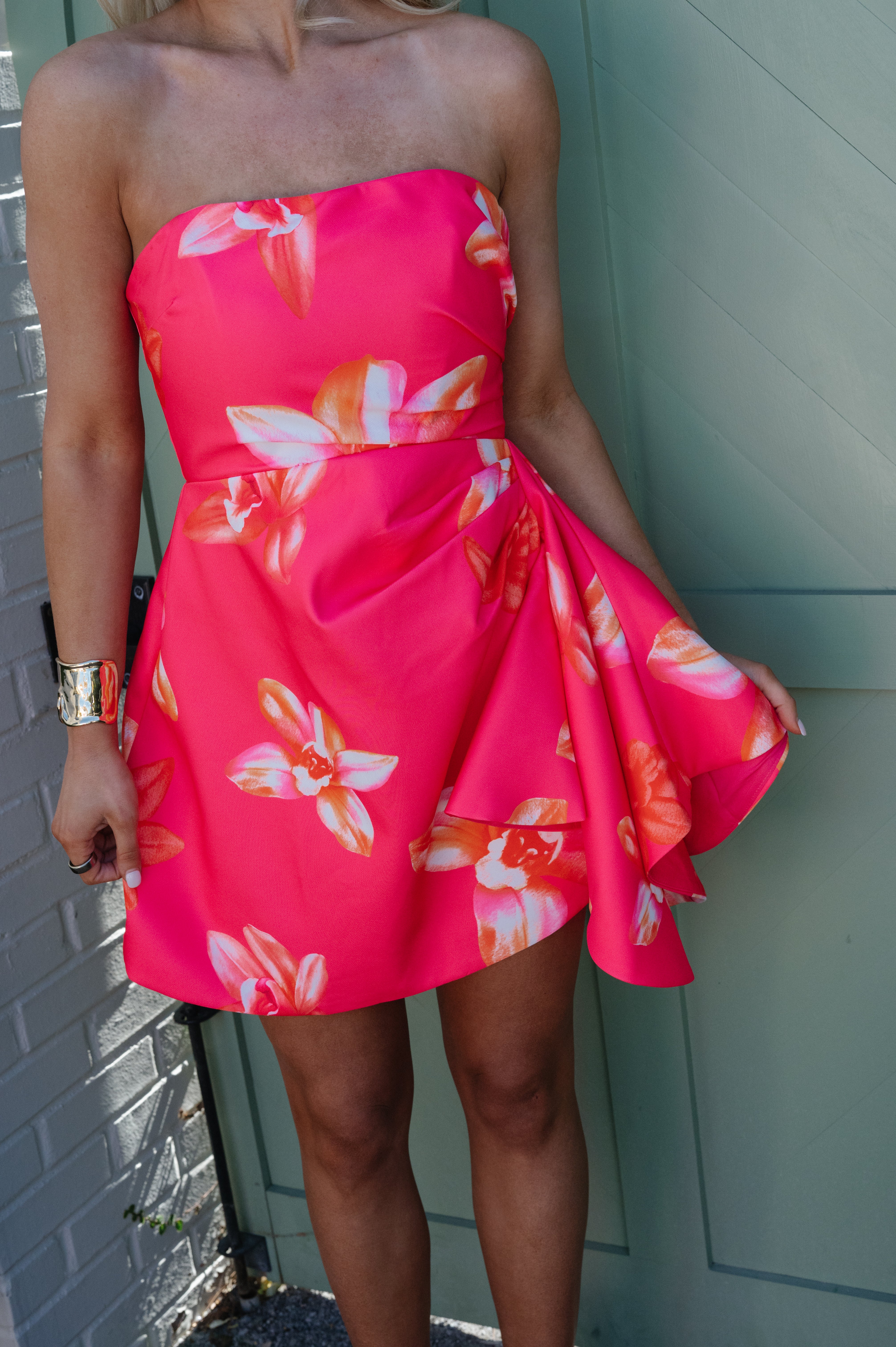 Annie Mini Dress-Pink
