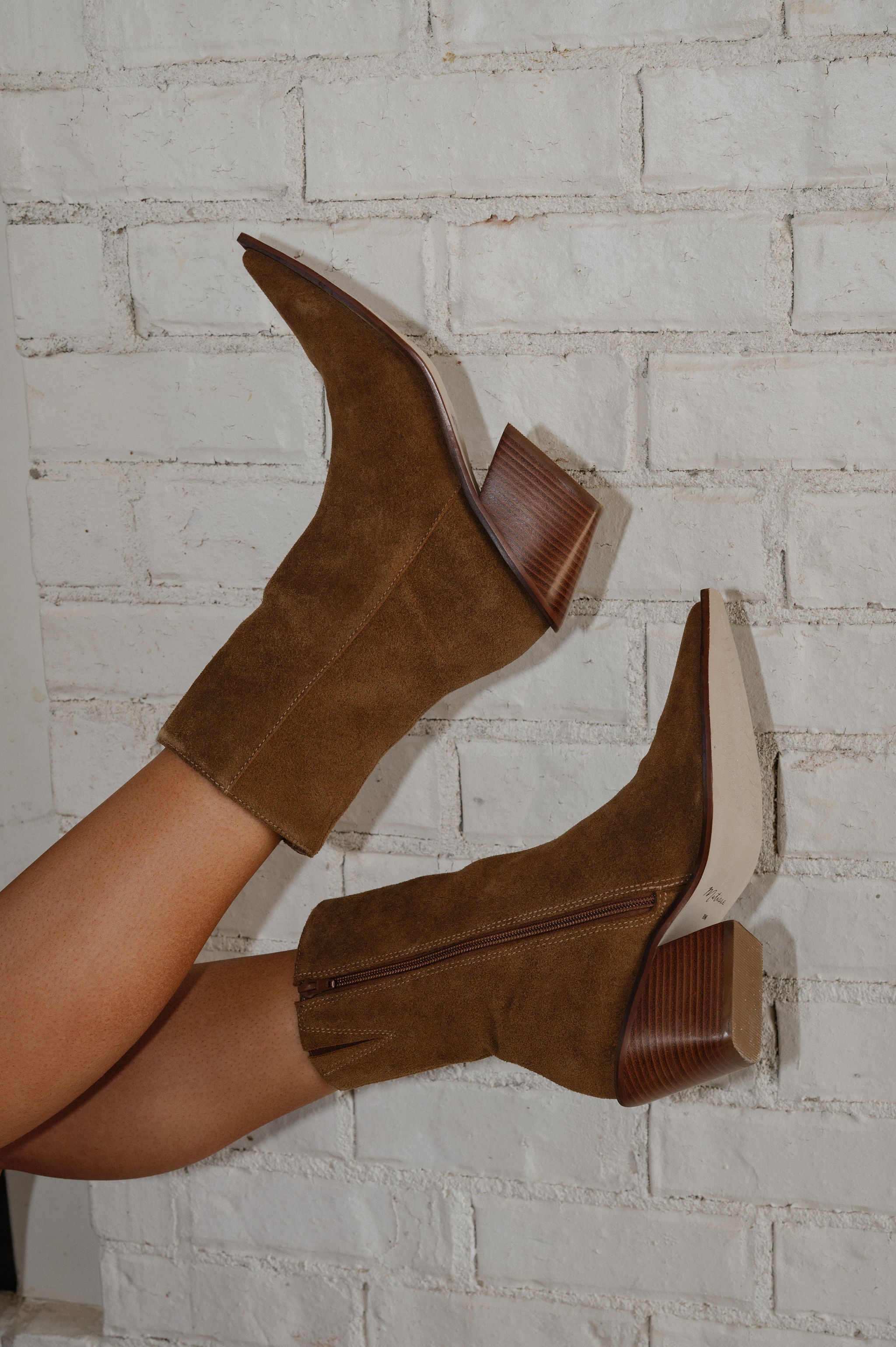 Cleo Bootie-Bourbon Suede
