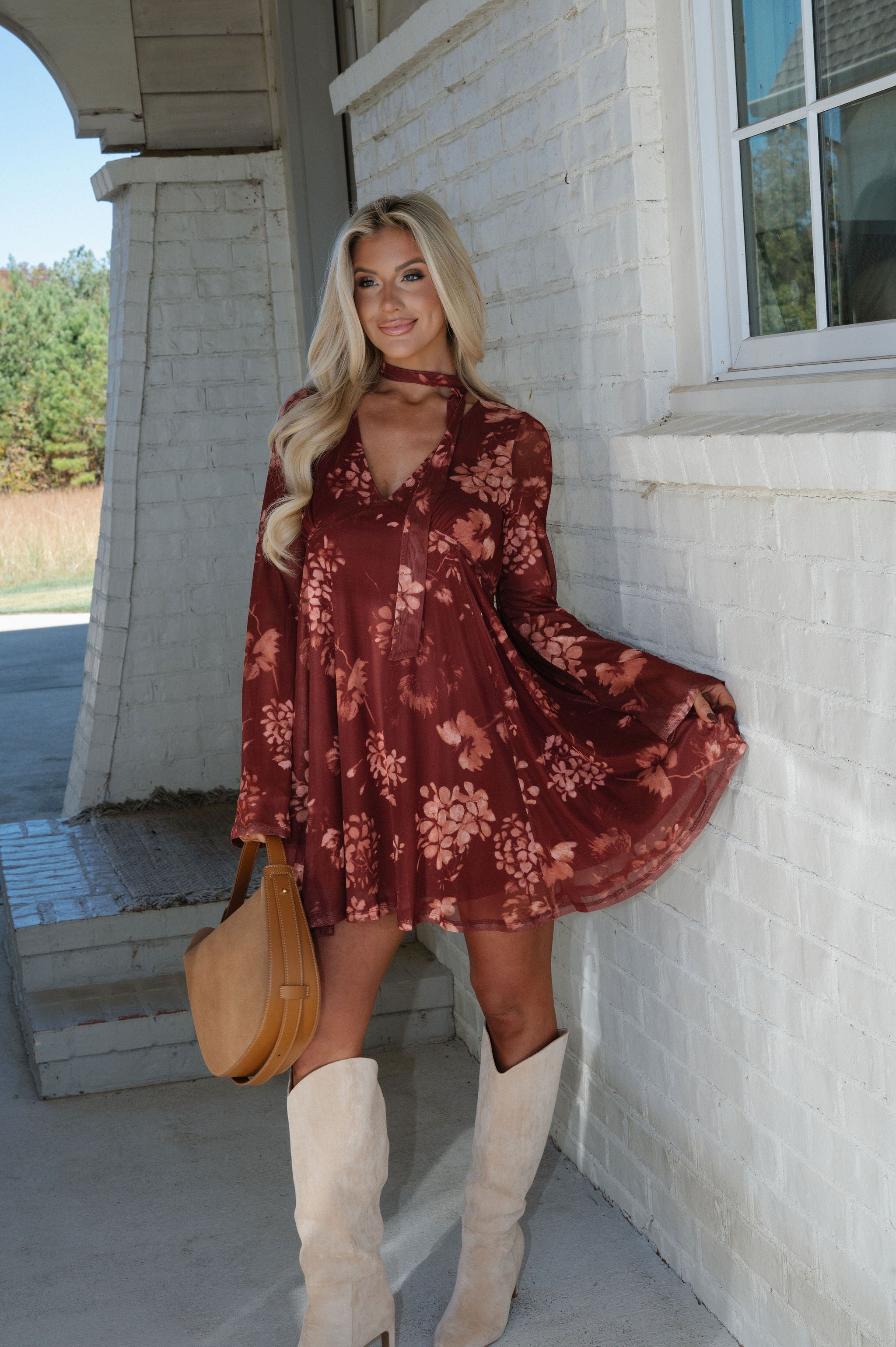 Porter Dress-Cinnamon