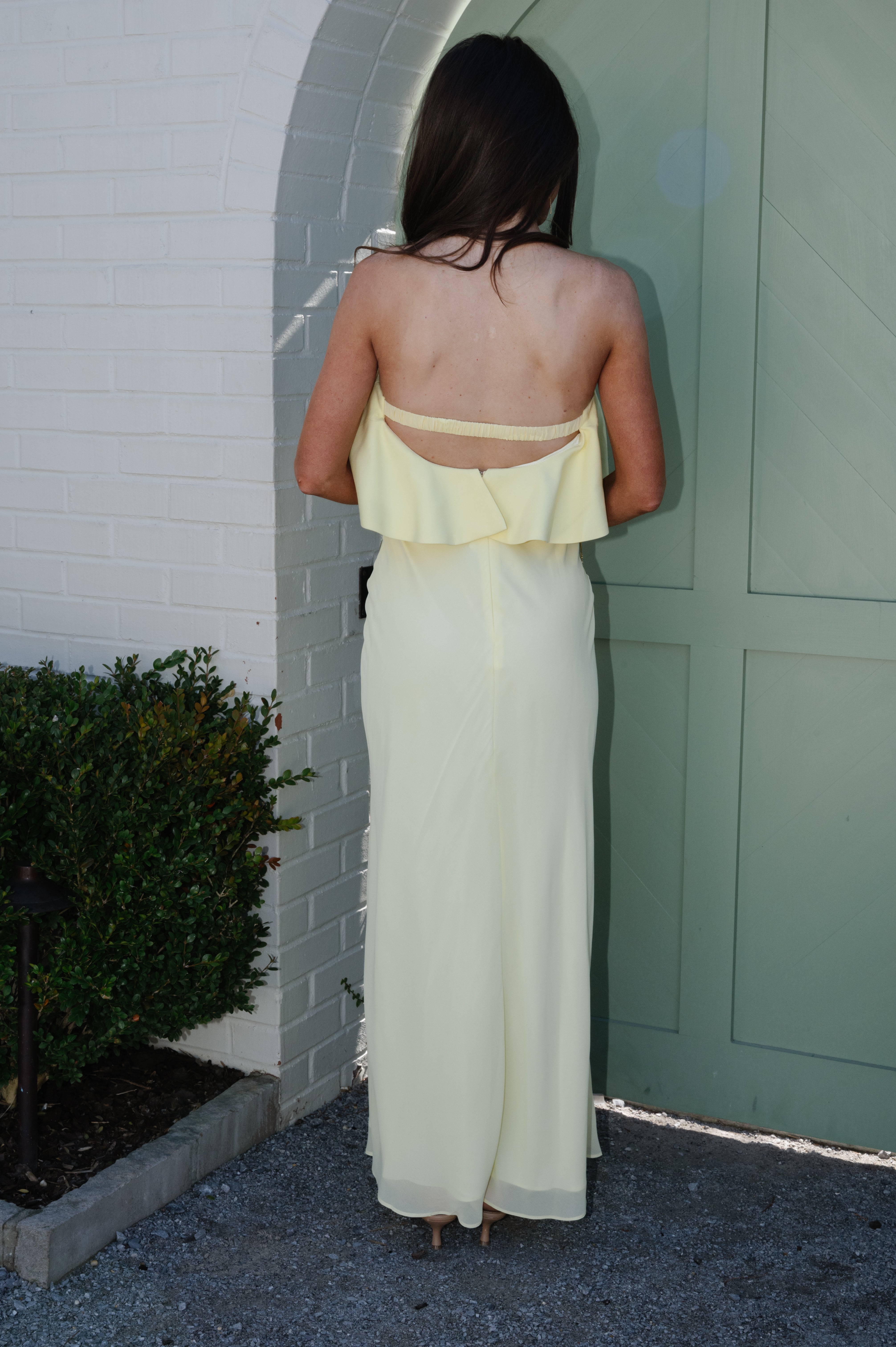 Angel Ruffle Dress- Yellow
