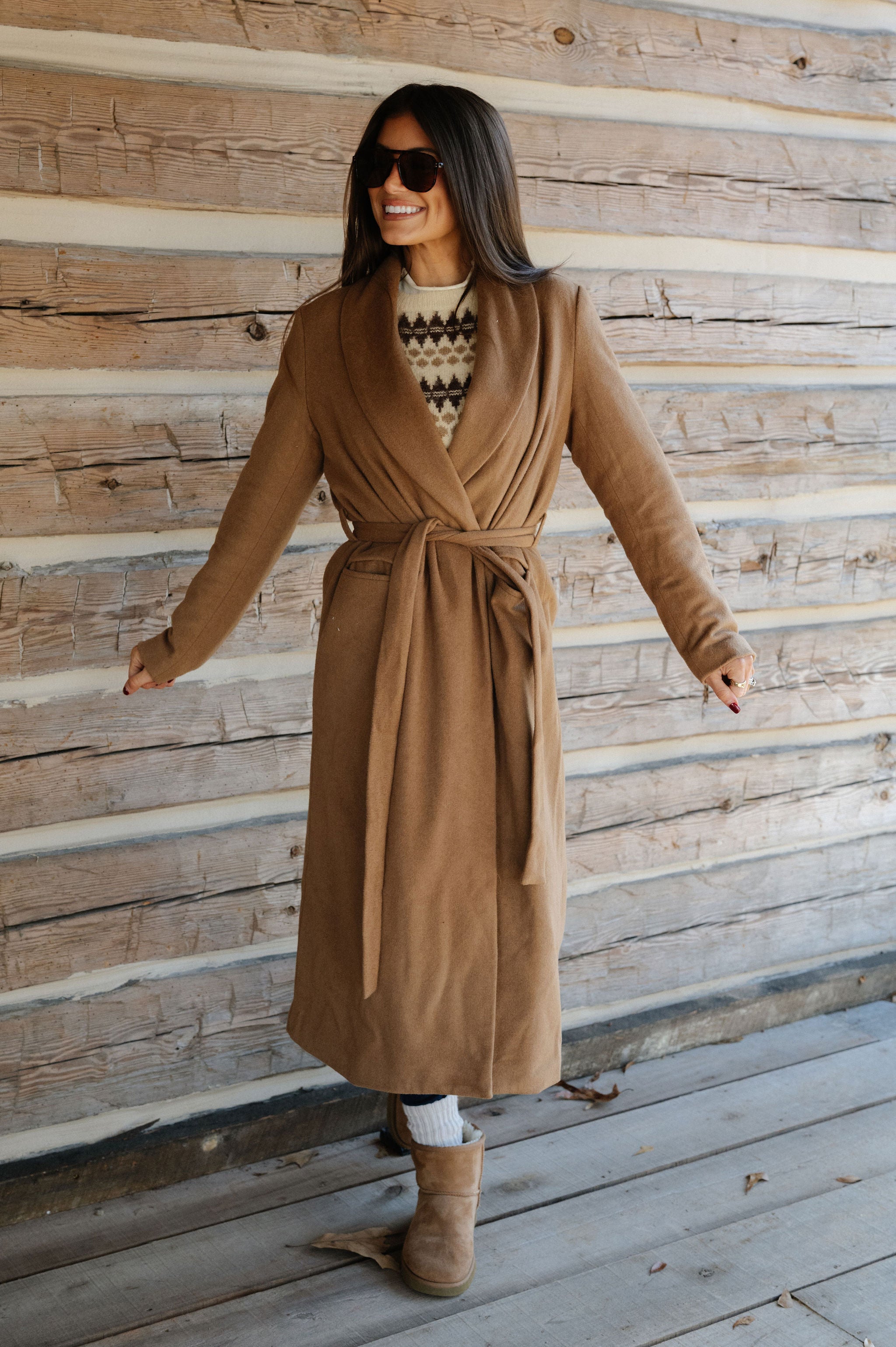 Rhodes Wool Coat-Caramel