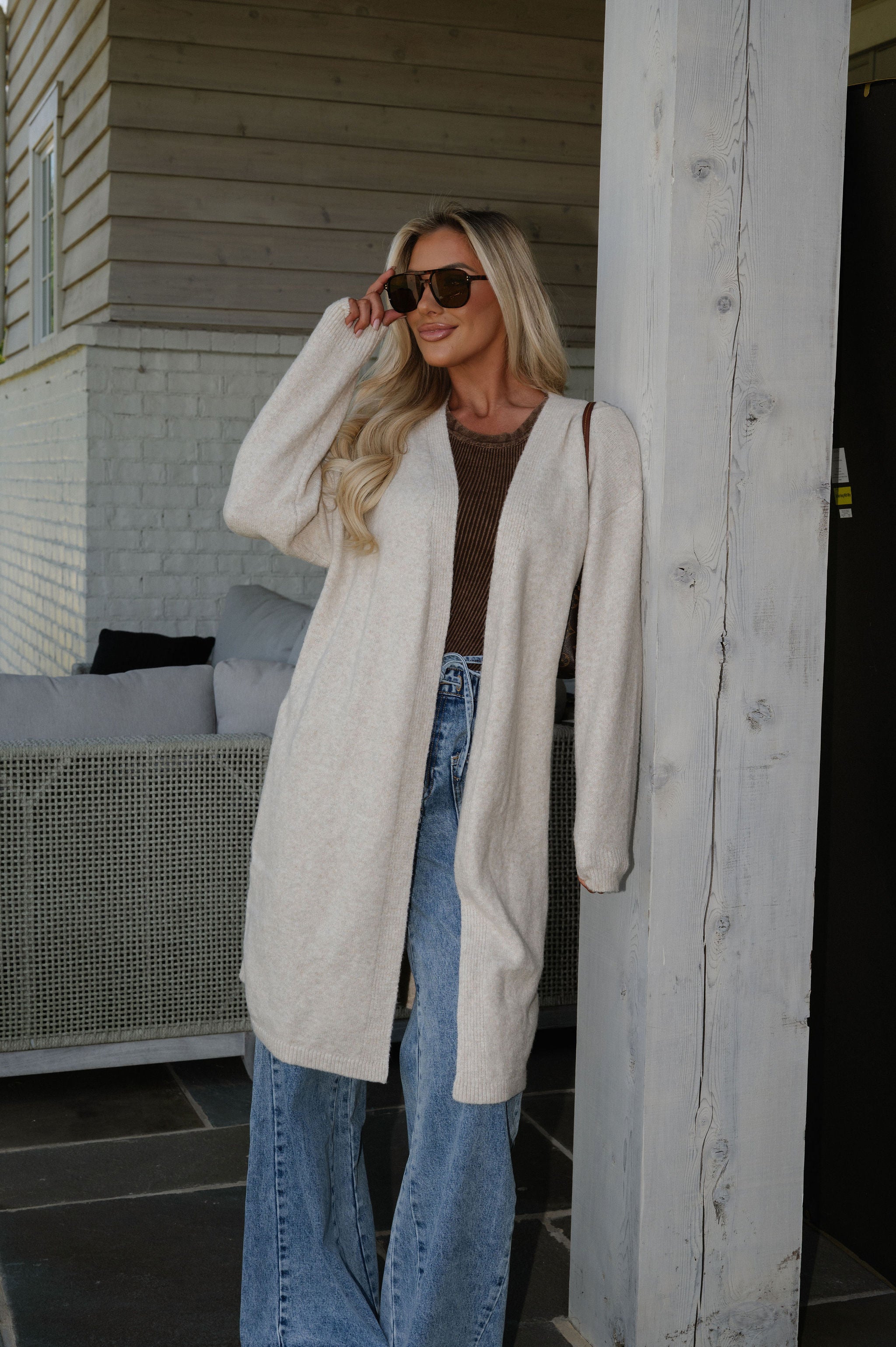 Bennie Cardigan-Oatmeal