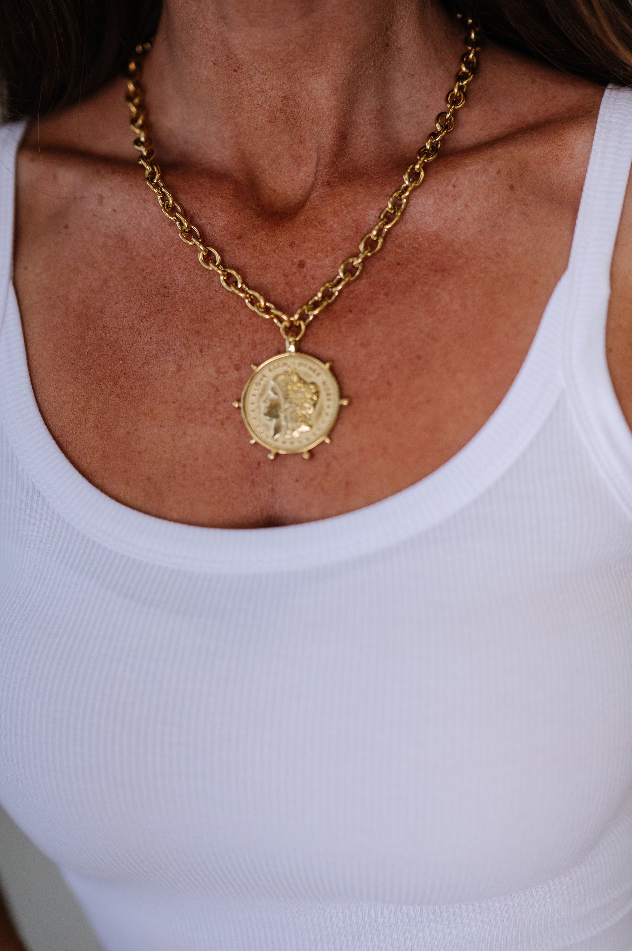 Gold Coin Necklace