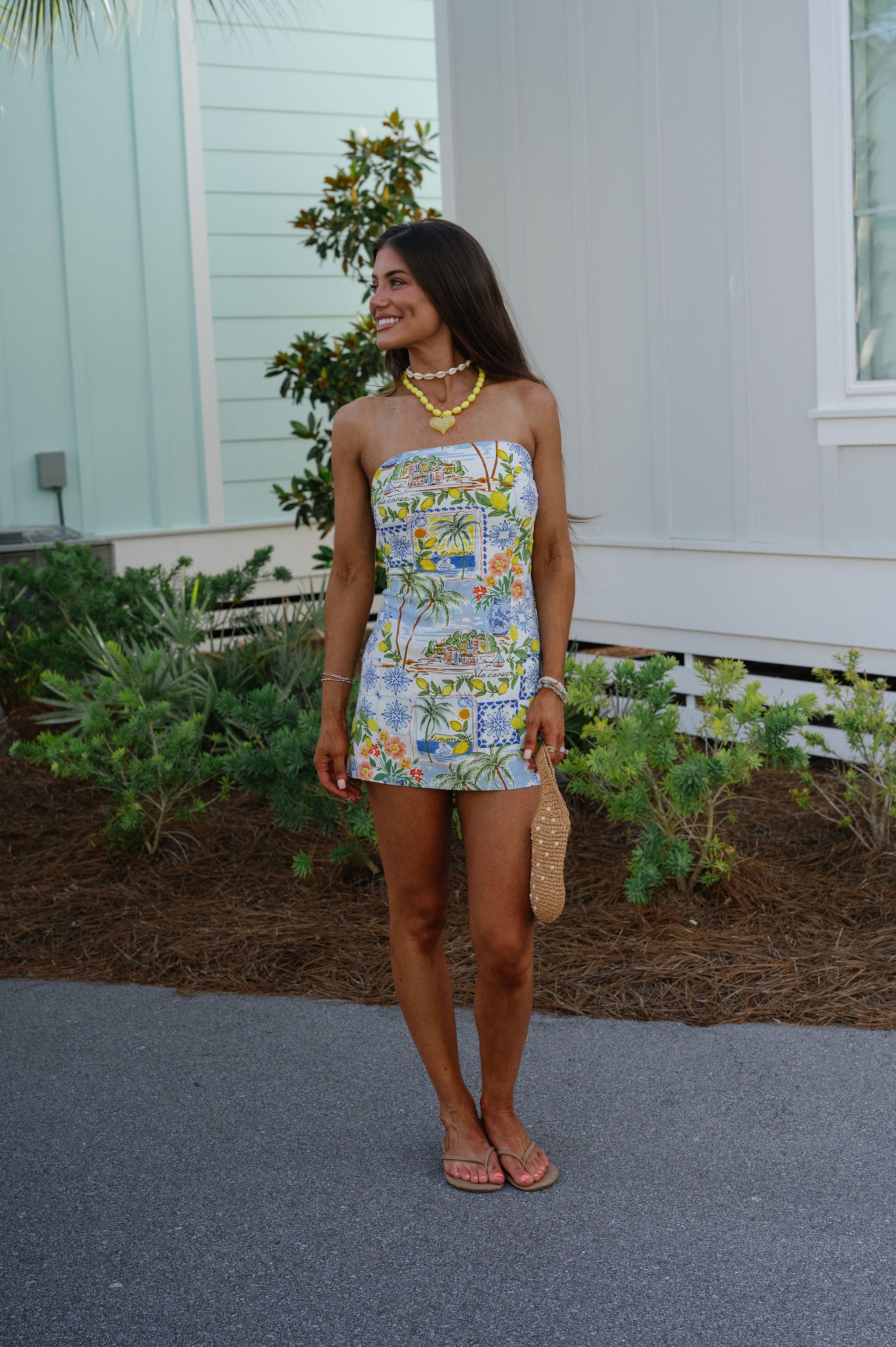 Breezy Mini Dress-Resort Blue// PETITE