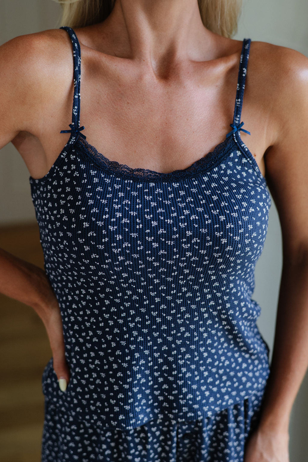 Kathryn Pajama Set-Navy