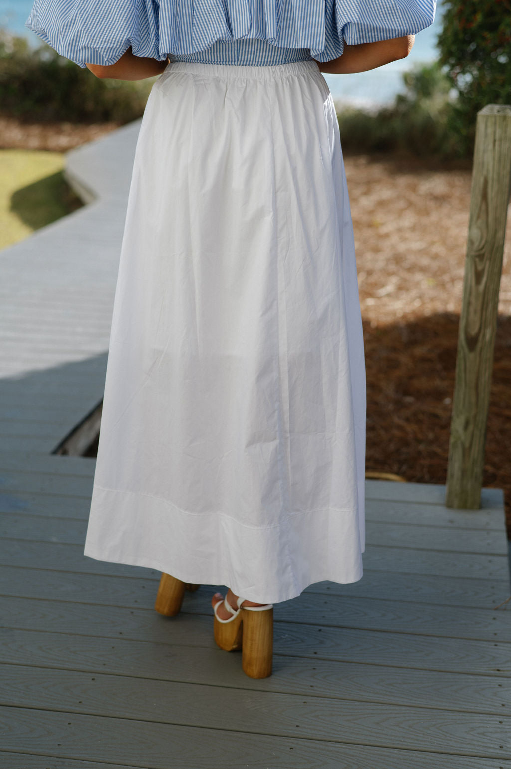 Jeany Maxi Skirt- White