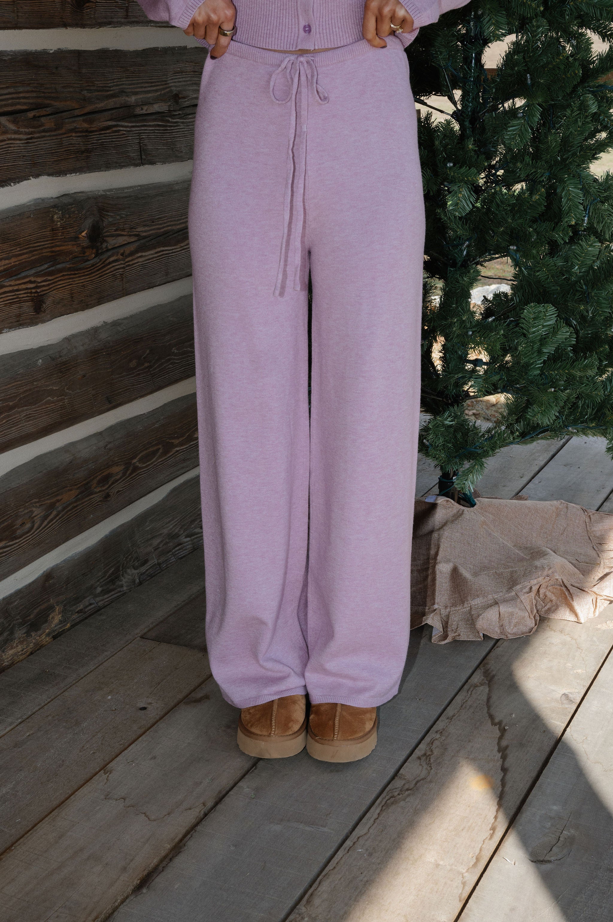 Kenny Pants Set-Light Mauve