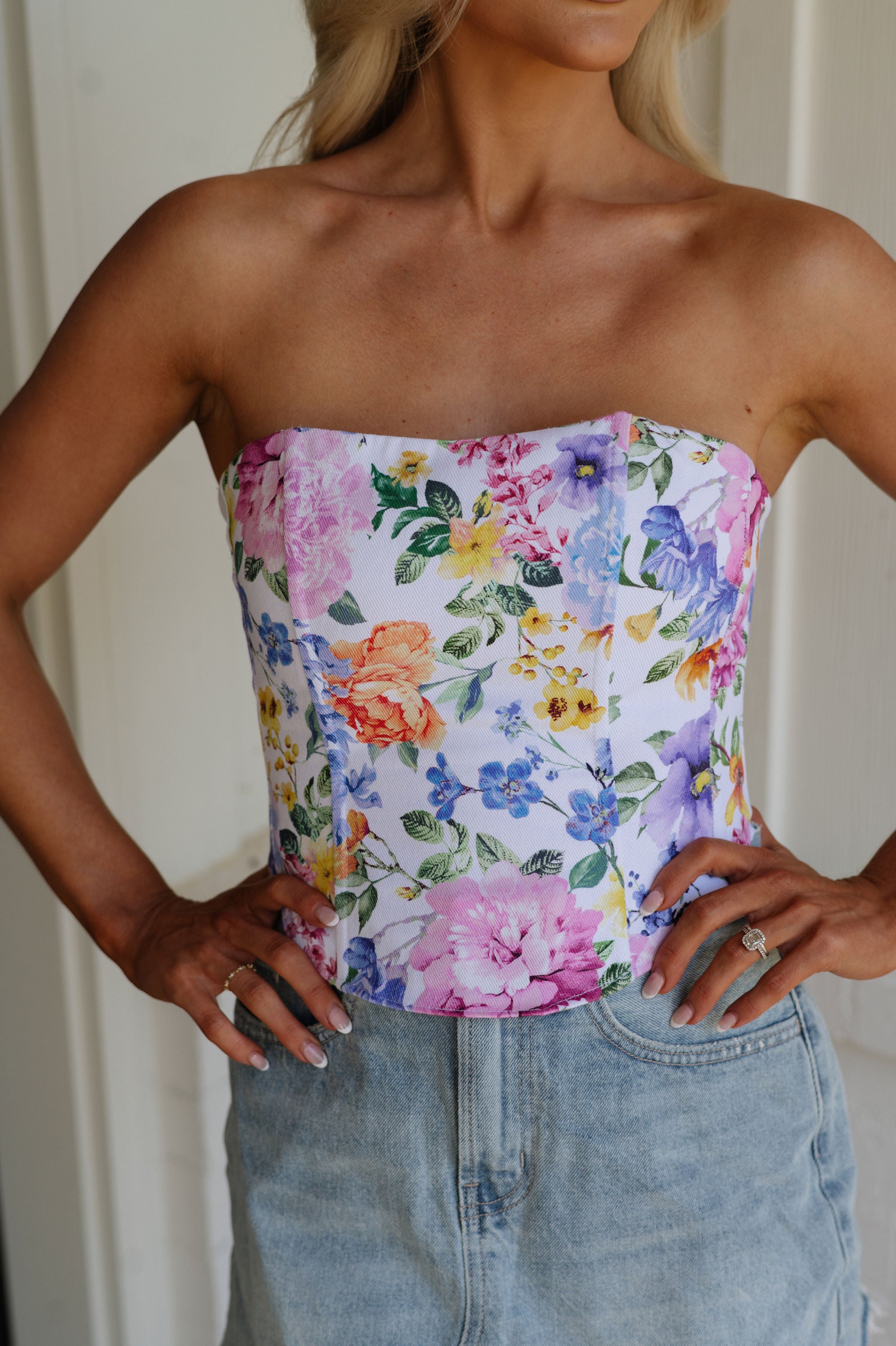 Hudson Top-White/Multi