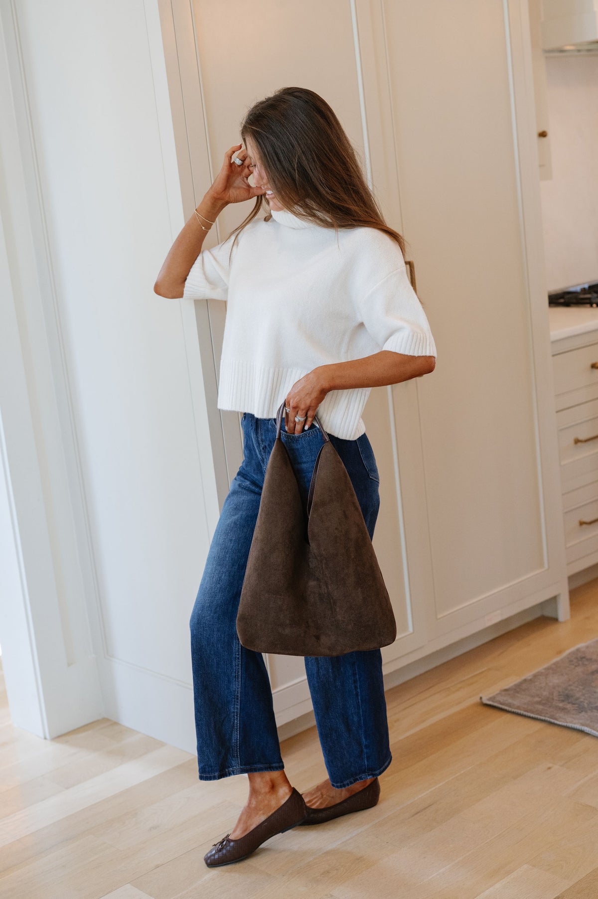 Mallory Short Sleeve Sweater-Off White