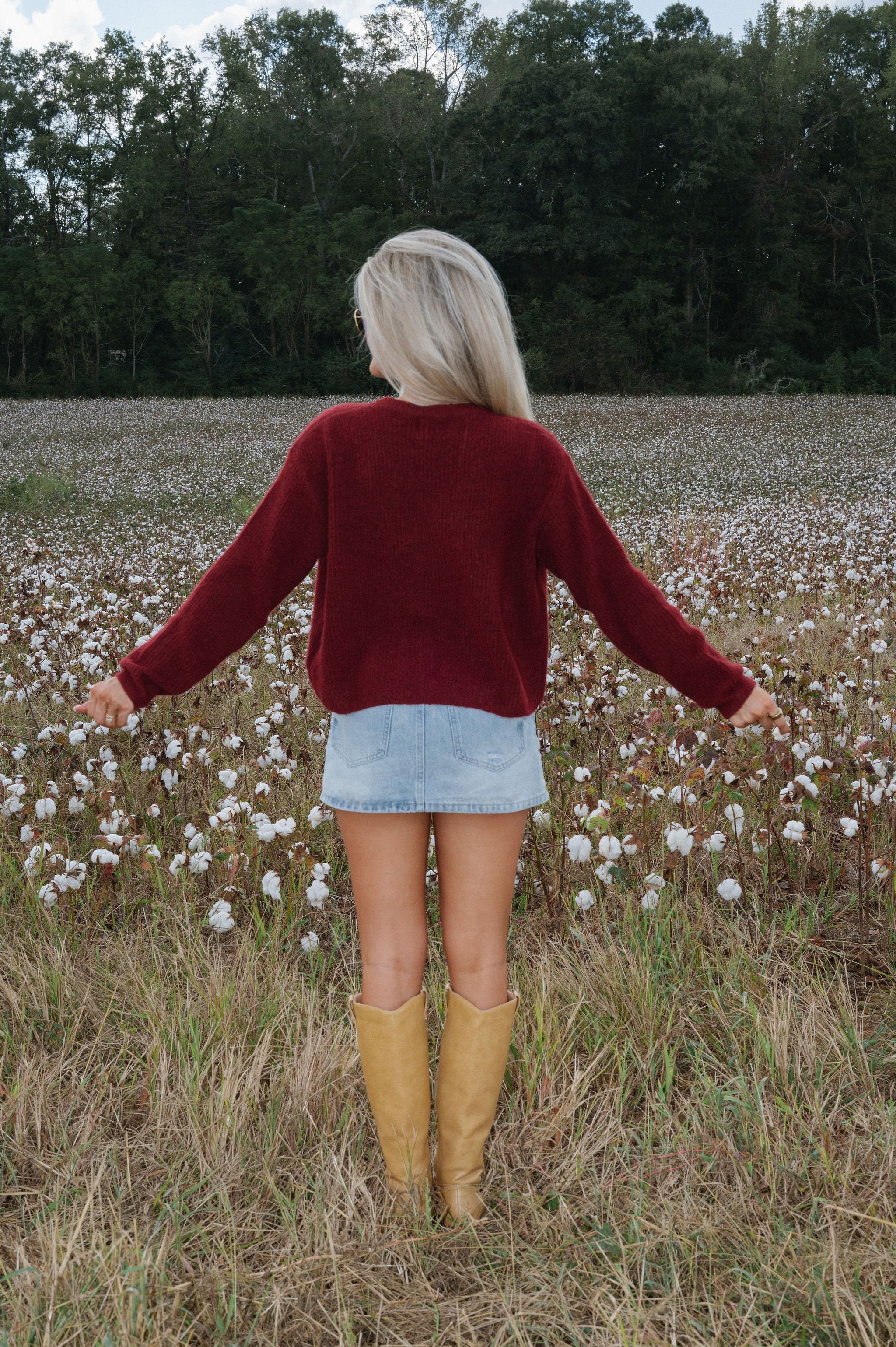Toby Cardigan-Burgundy