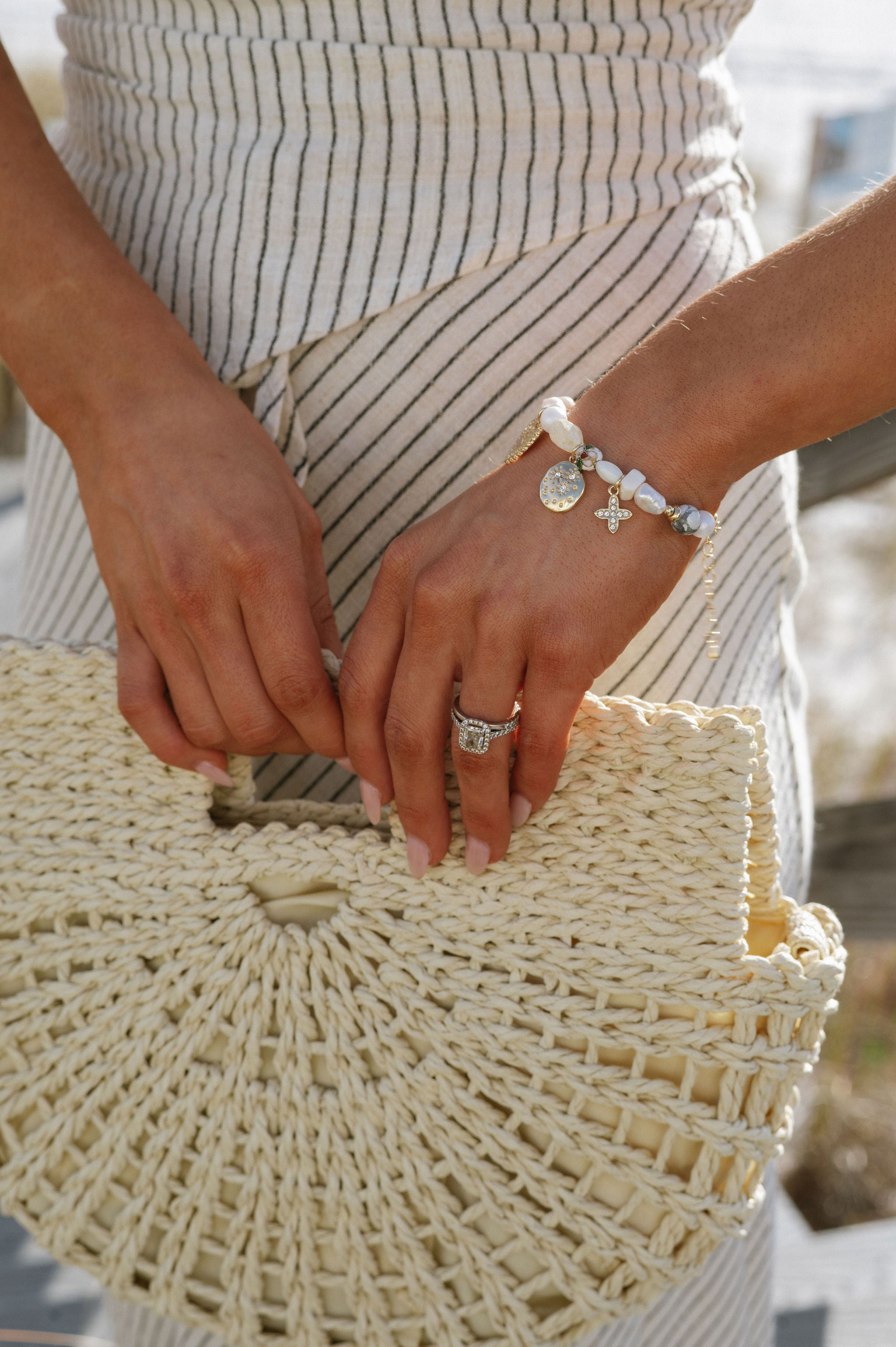 Lola Charm Bracelet - Gold/Stone Mix