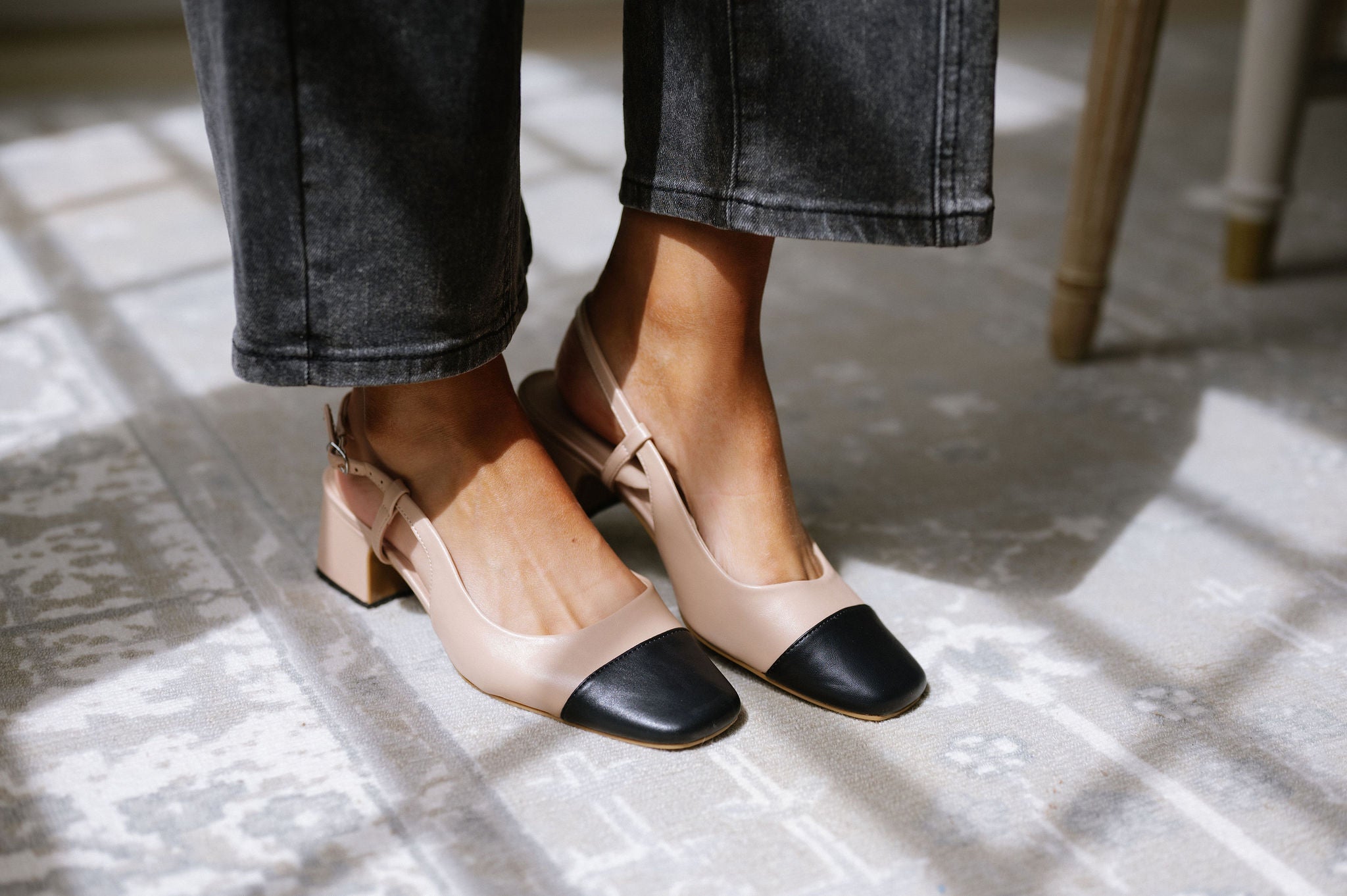 Venue Slingback Pumps- Nude