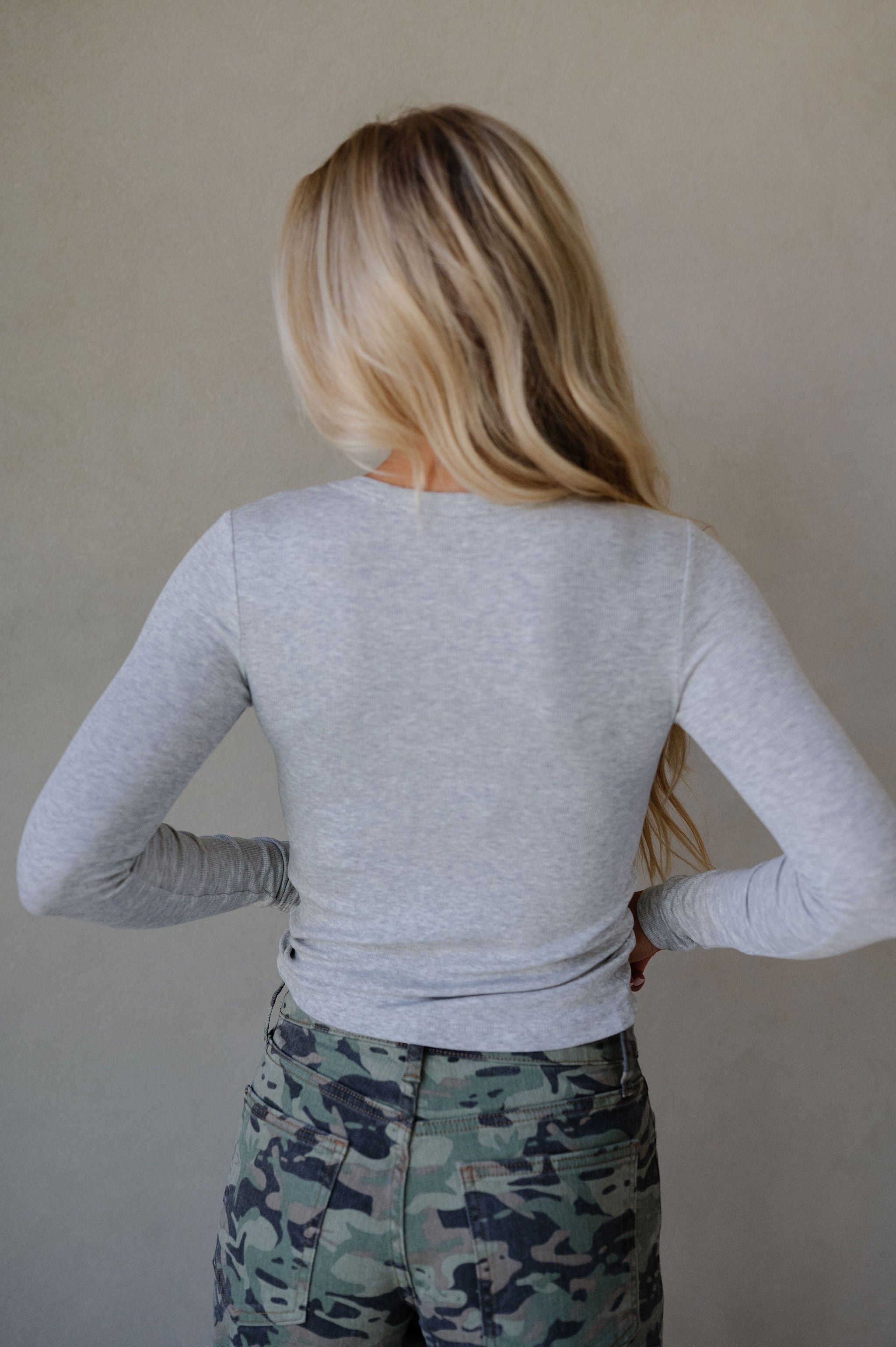 Sammy Top-Heather Grey