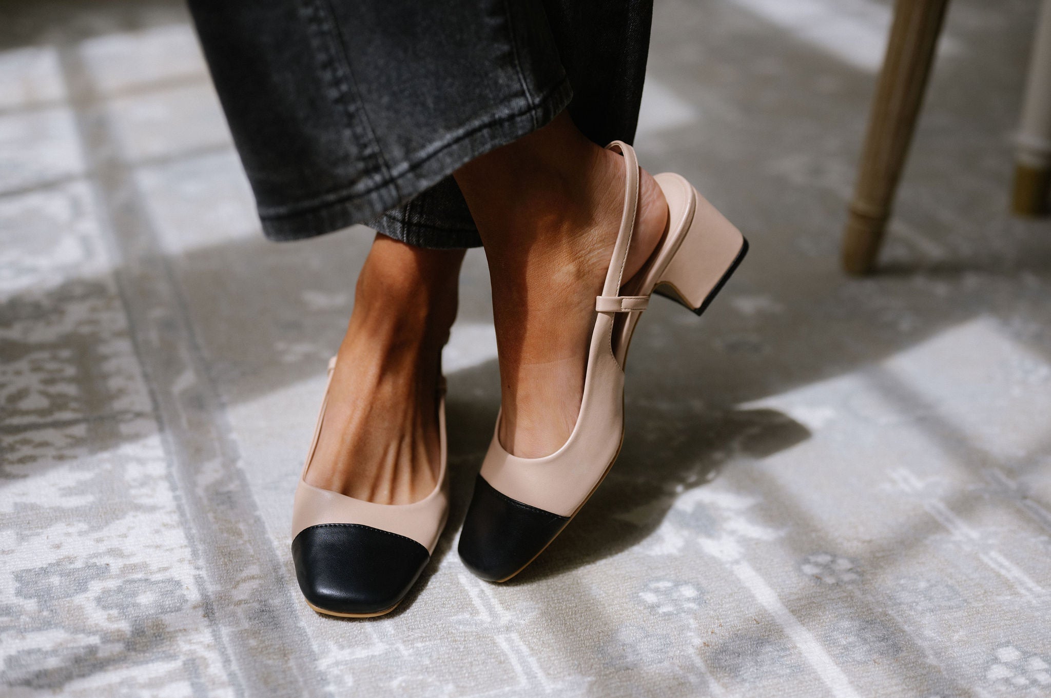 Venue Slingback Pumps- Nude