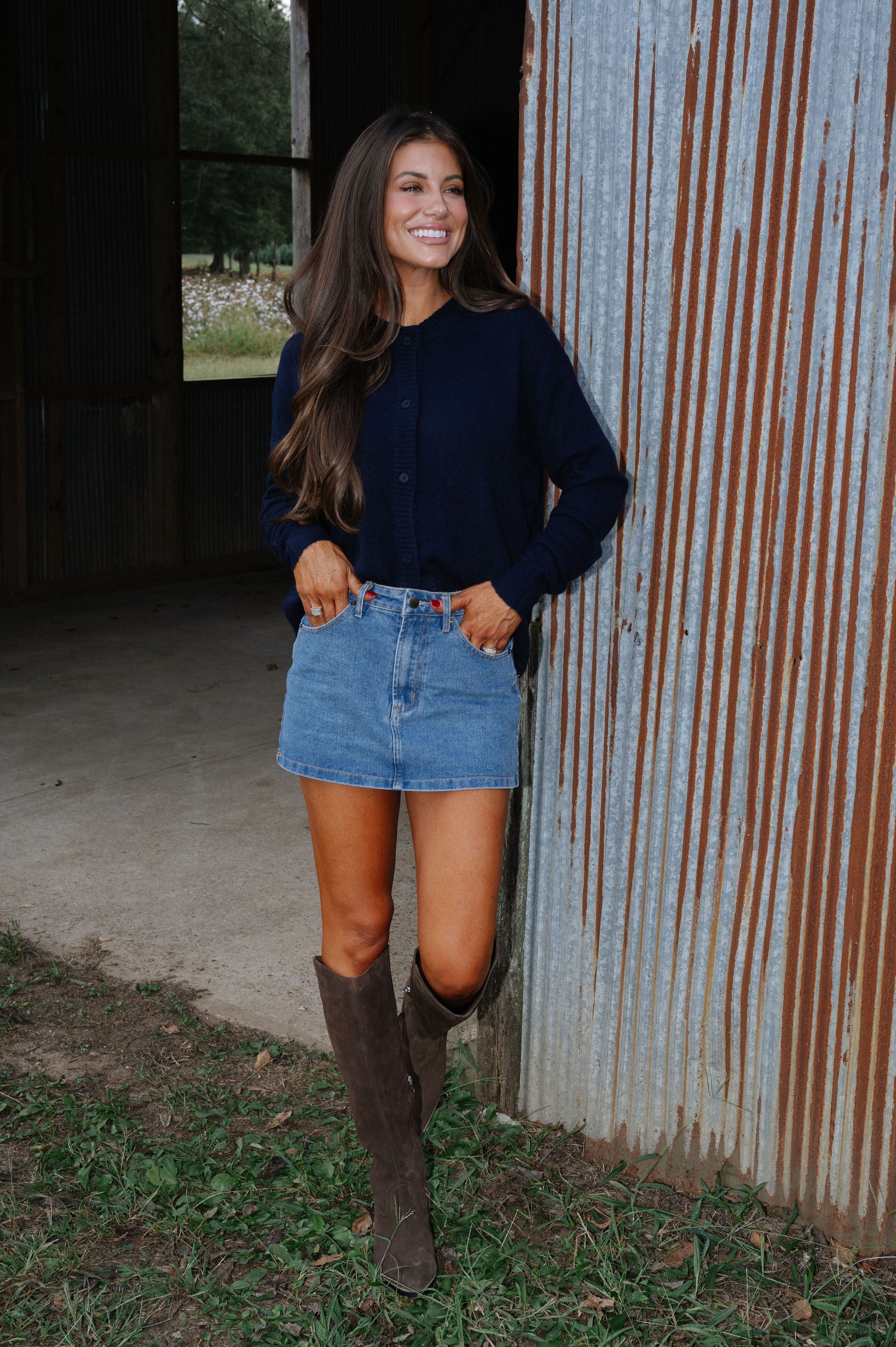 Denver Cardigan-Navy
